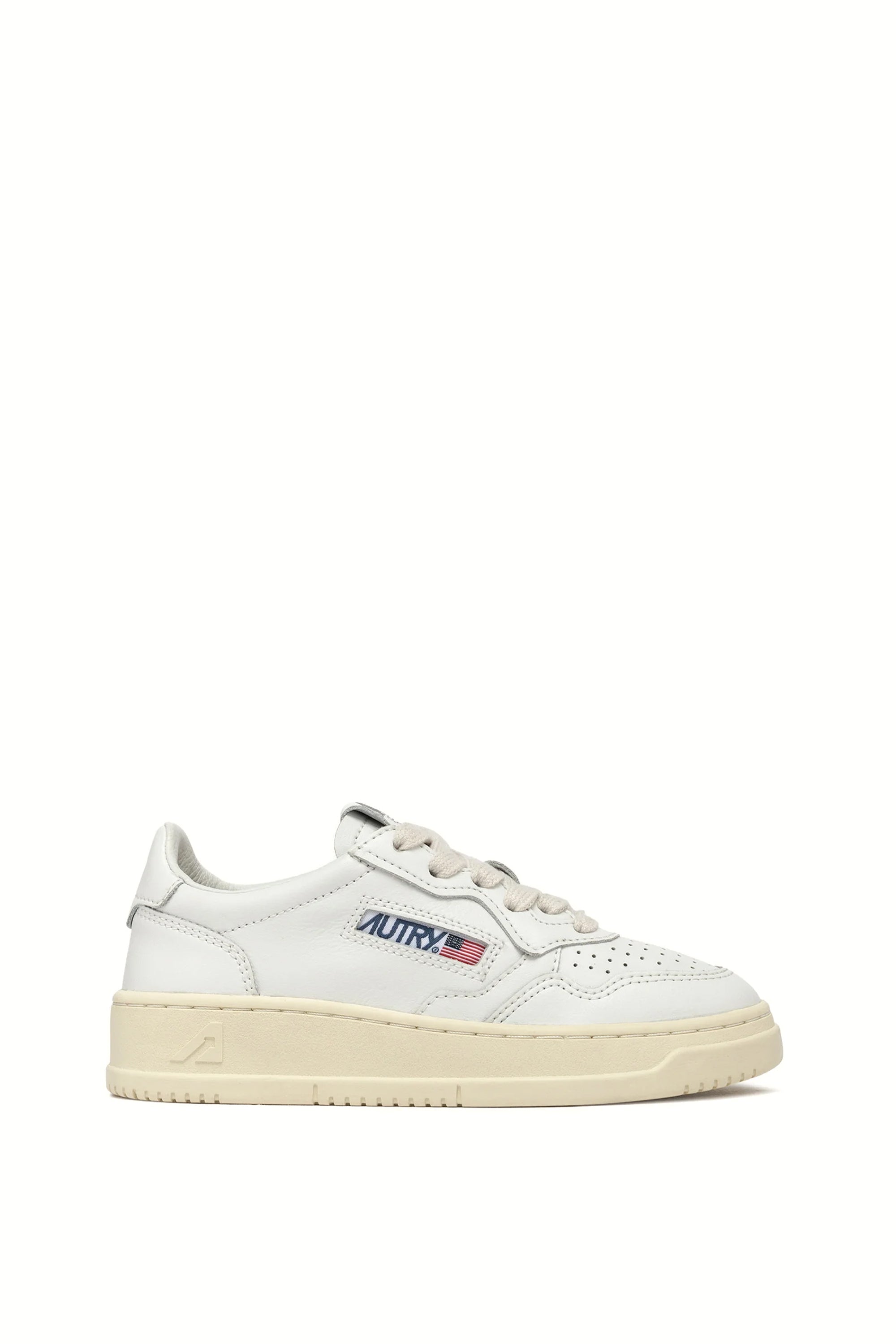 Medalist Sneaker Kids in White Leather