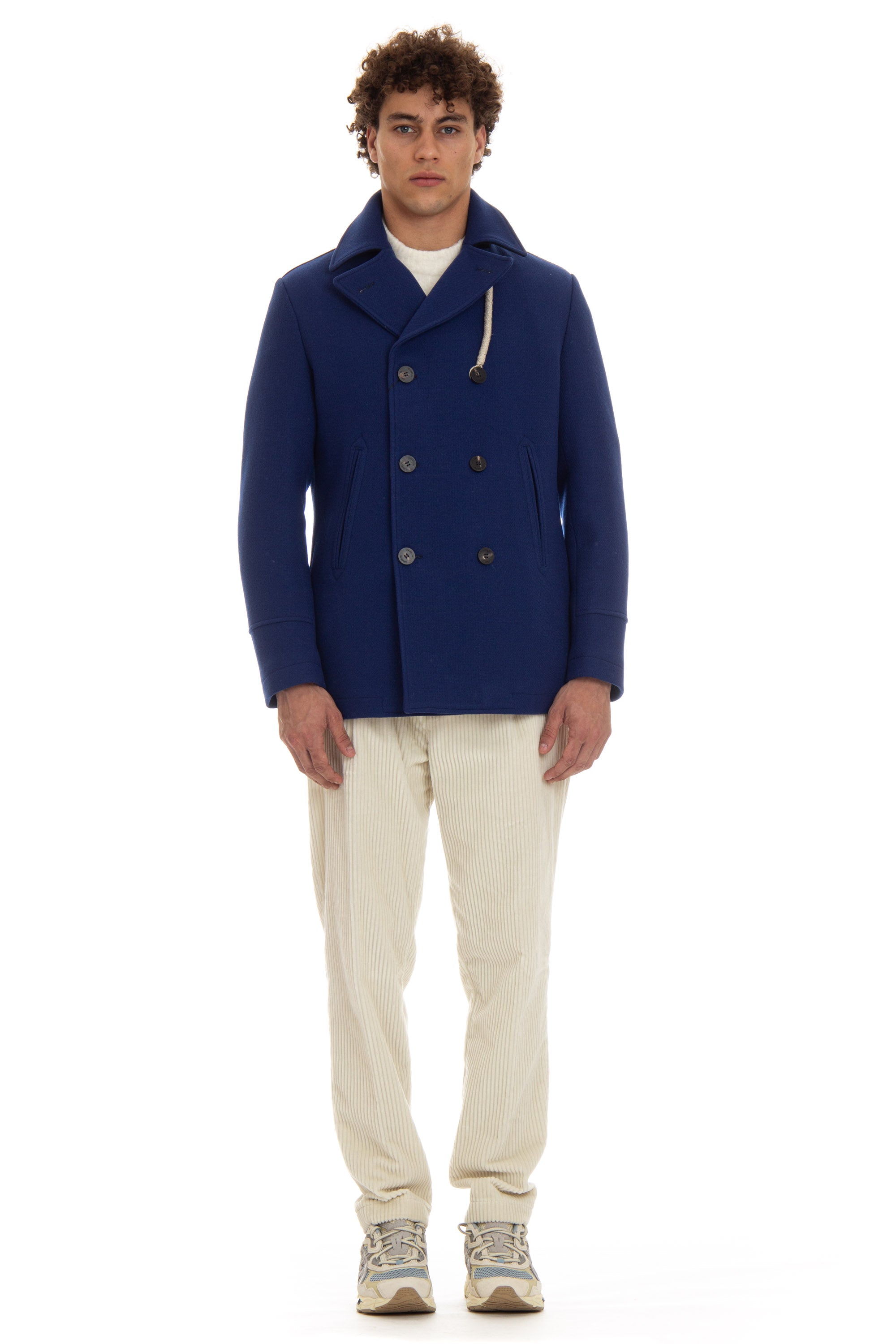 Peacoat in lana con imbottitura Air-Warm