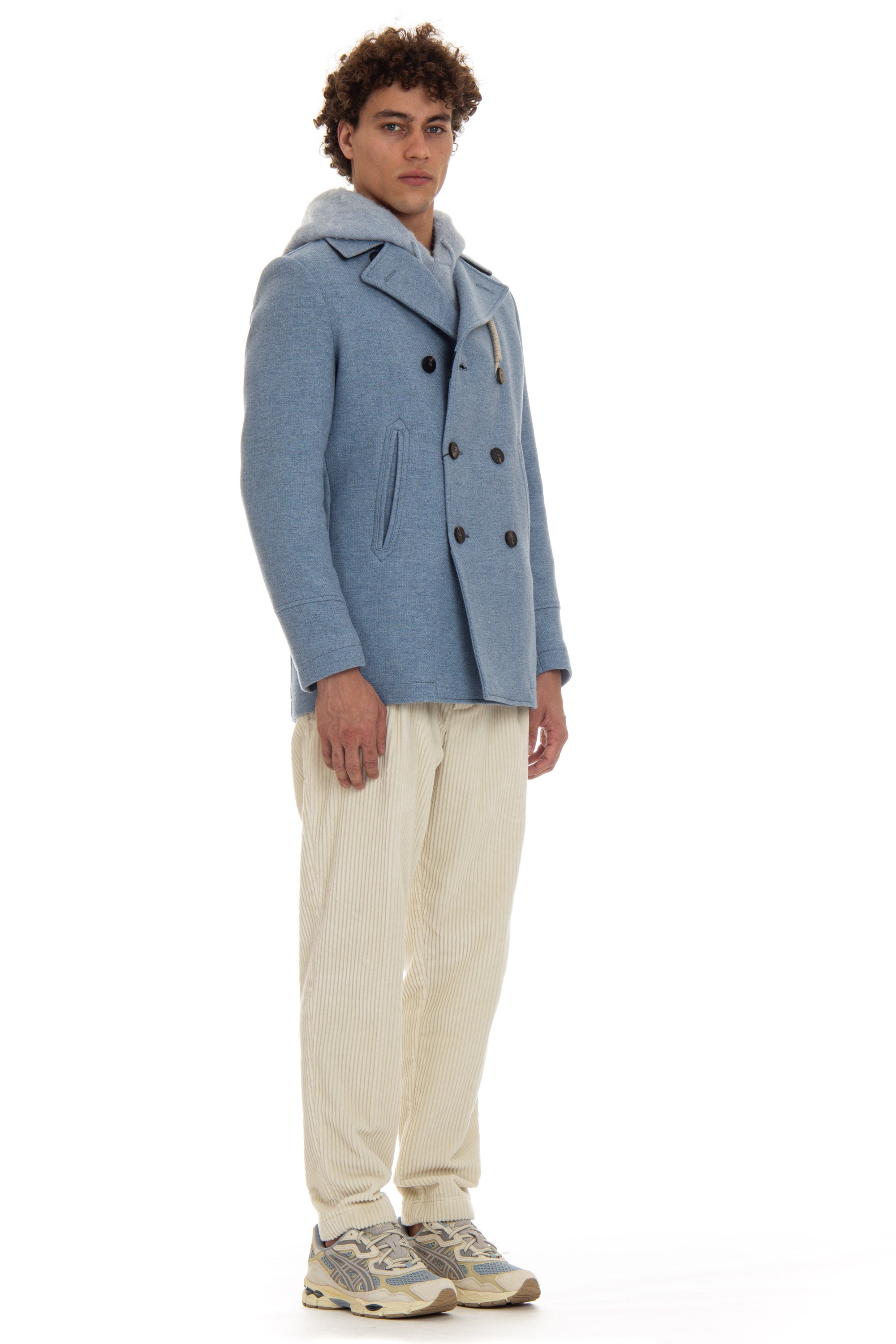 Peacoat in lana con imbottitura Air-Warm