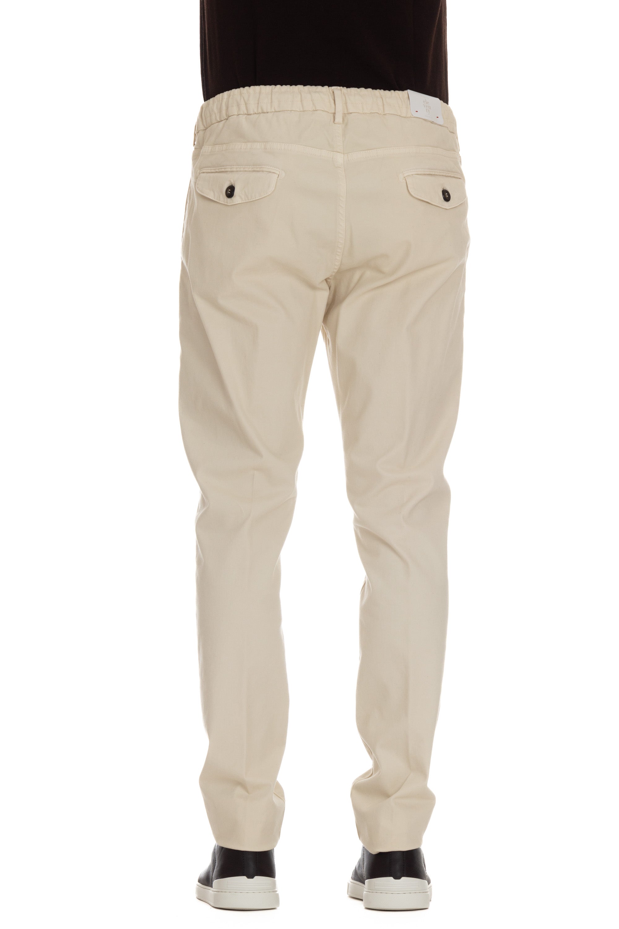 Pantalone jogger in fustagno di cotone-lyocell