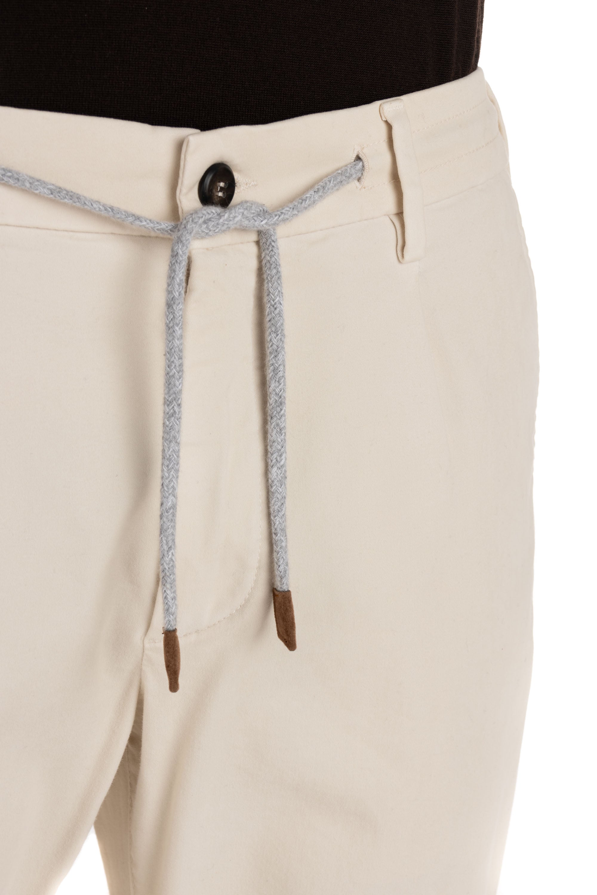 Pantalone jogger in fustagno di cotone-lyocell