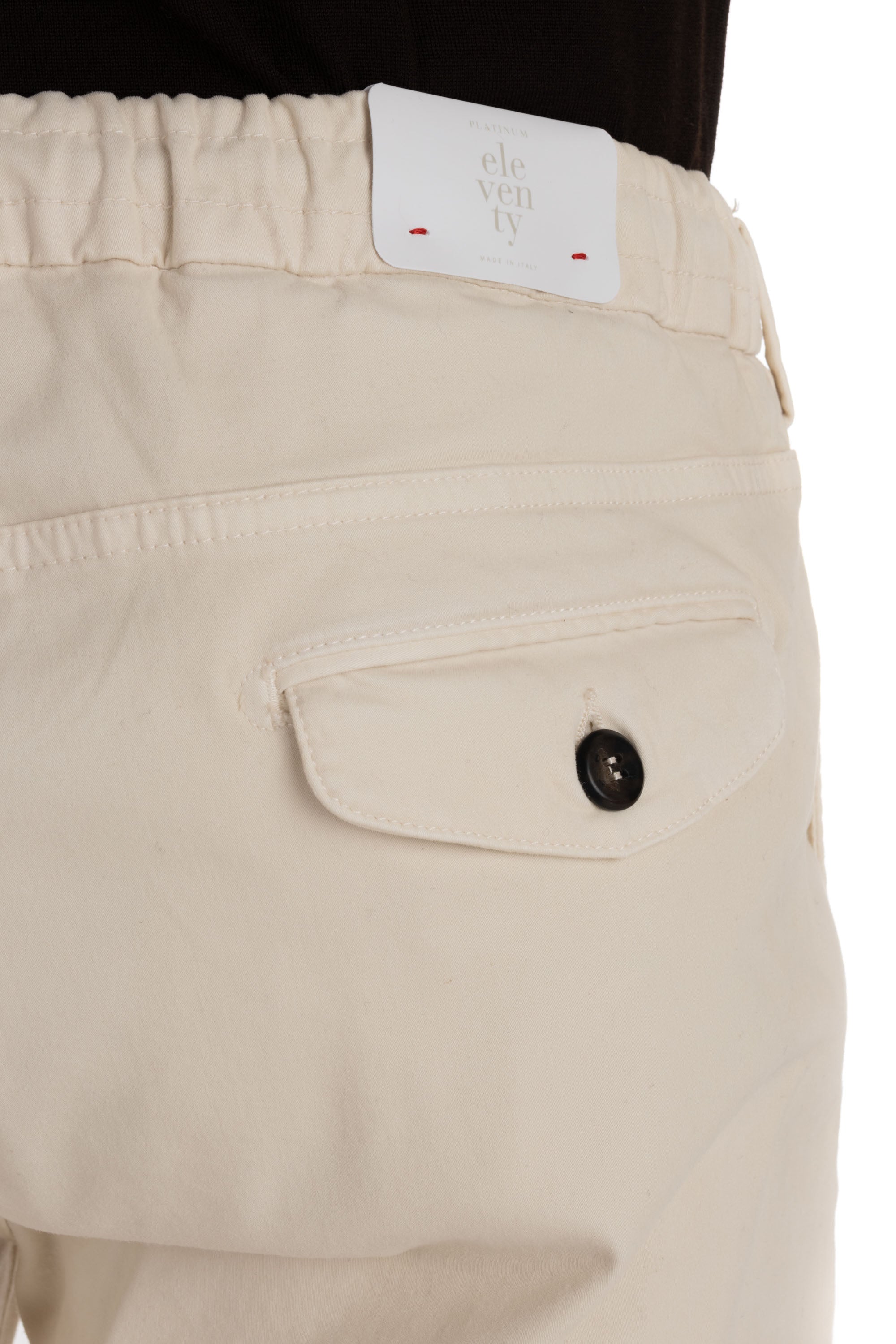 Pantalone jogger in fustagno di cotone-lyocell