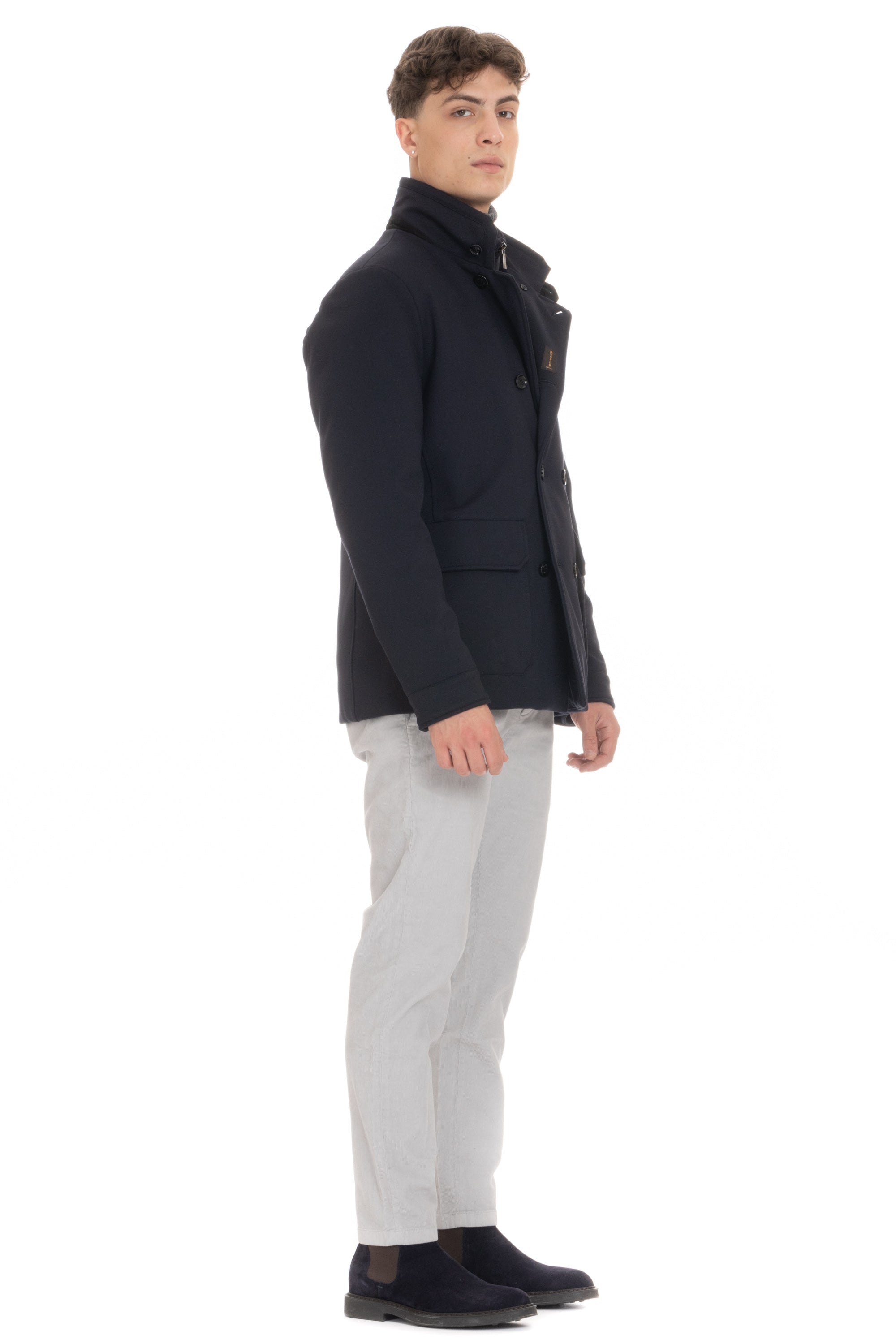 Bas-Tz model padded peacoat