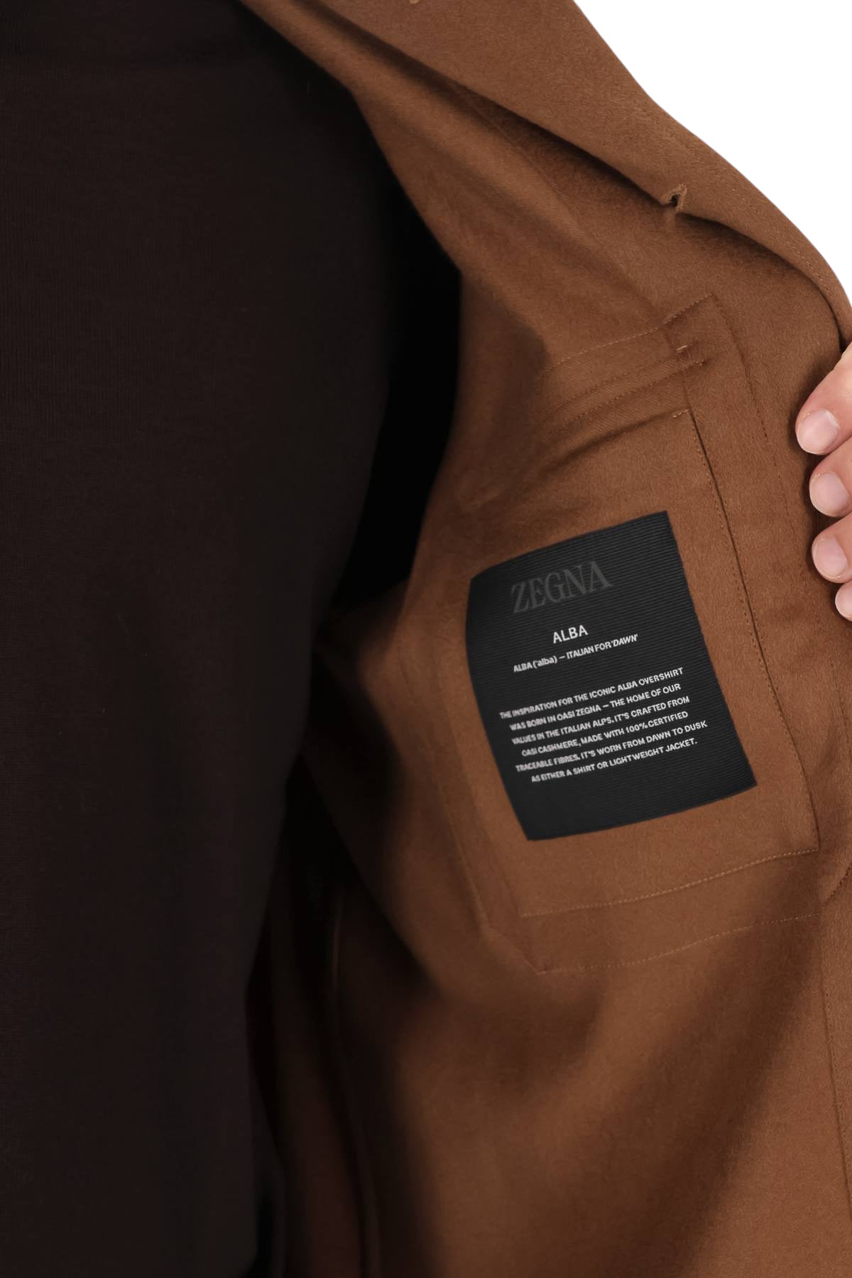 Zegna Overshirt Alba in Oasi cashmere E8V46 SOT6/2 092 