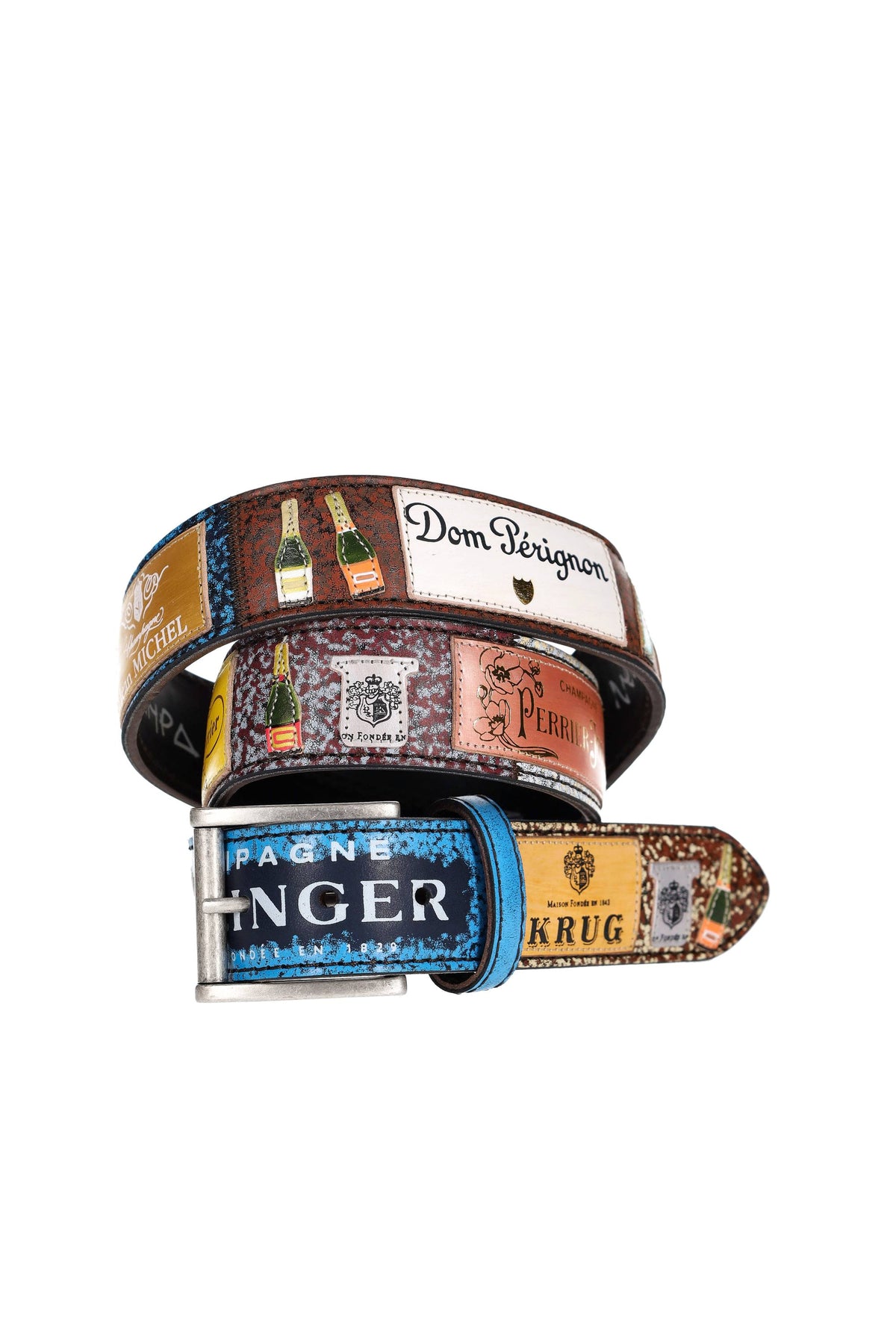 Artigianato Italiano Cintura artigianale in pelle "Tutta Champagne" TUTTA CHAMPAGNE MLTCLR 