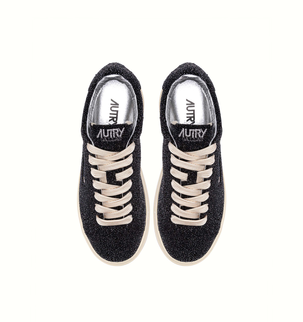Autry Sneaker donna con strass modello Dallas ADLW US03 BALCK 