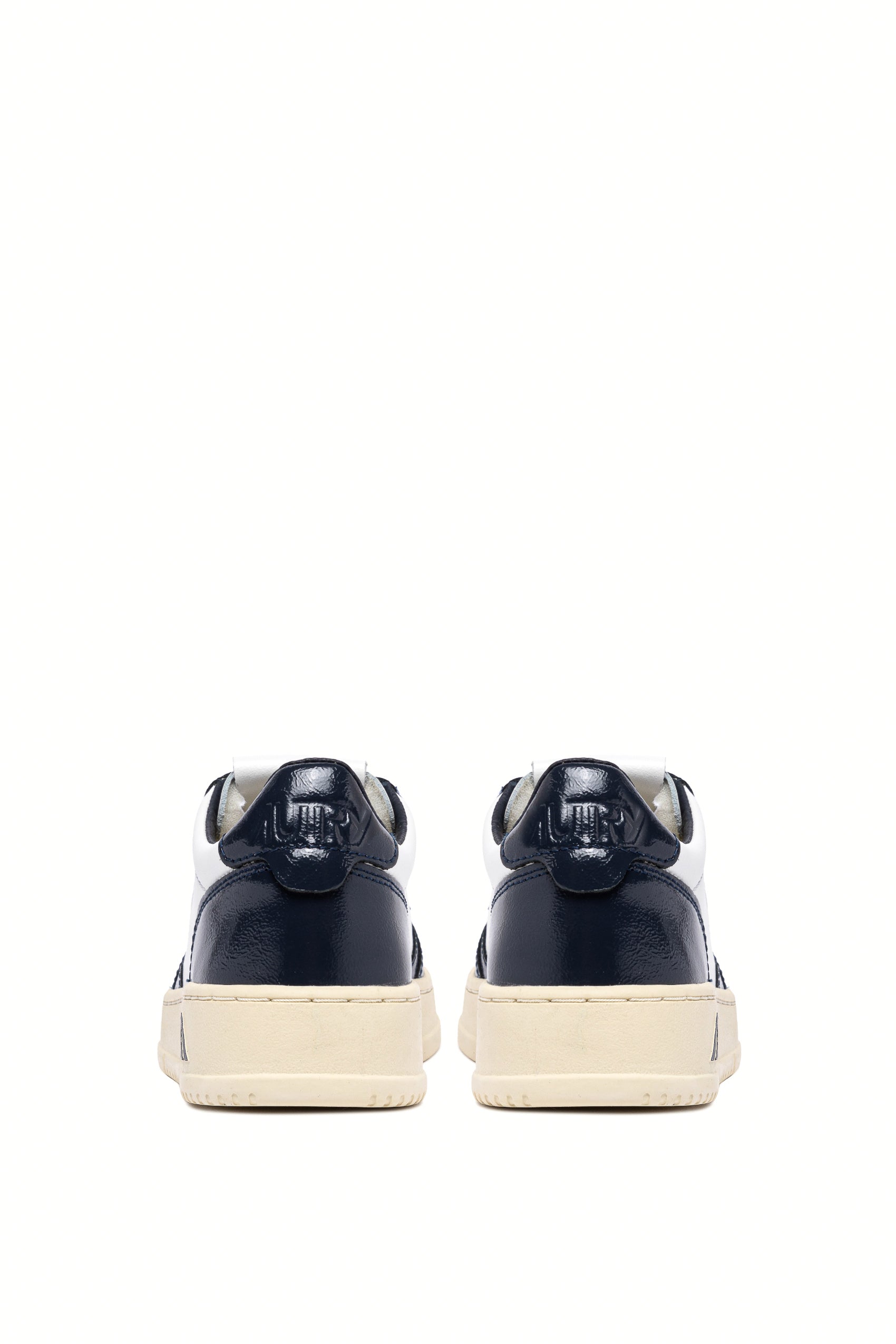 Autry Sneaker donna bimateriale in pelle e vernice AULW RT06 WHT/NIGHT 