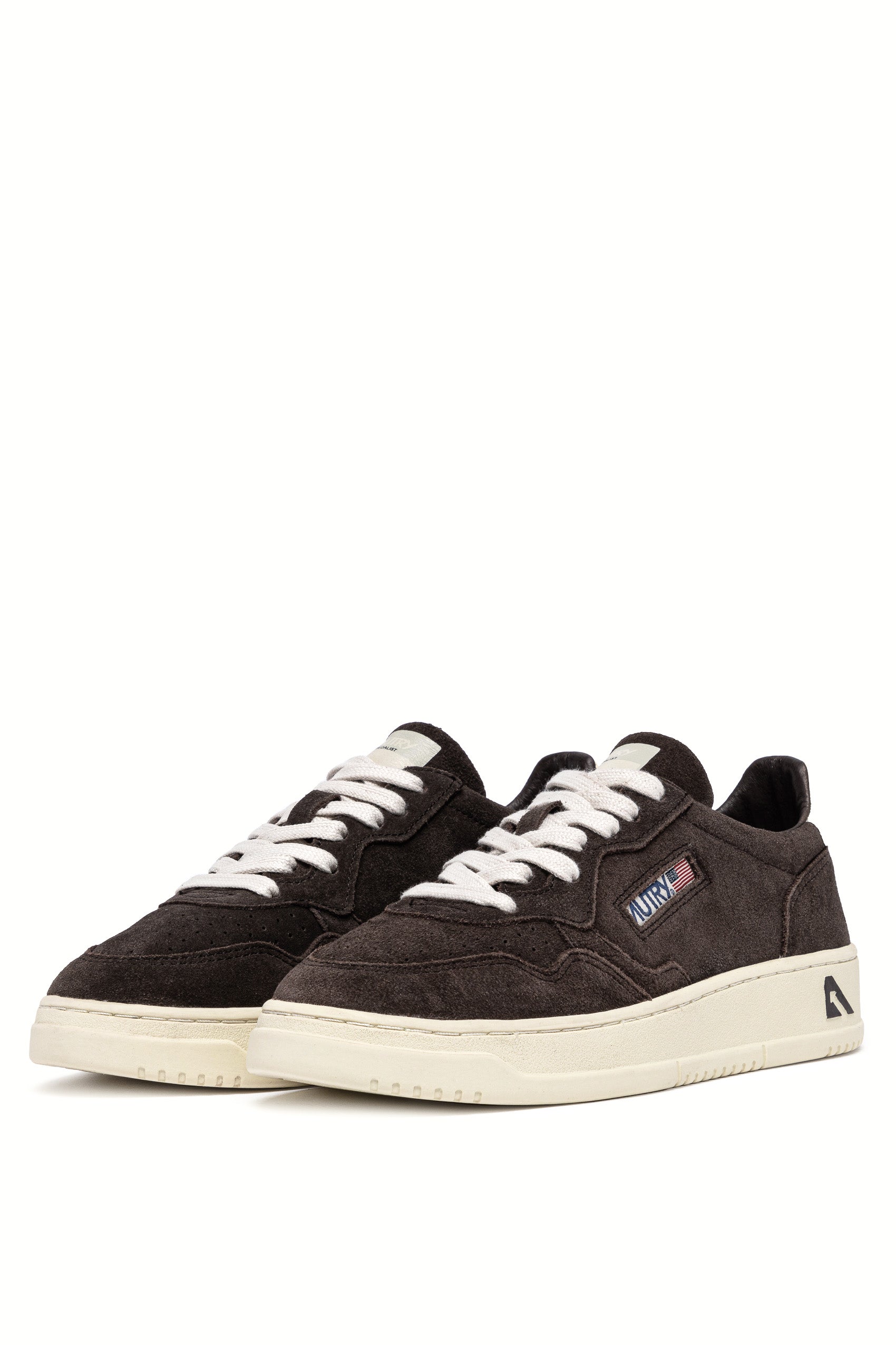 Autry Sneaker donna in nabuck mod. Medalist AULW UH08 MOKA/WHT 