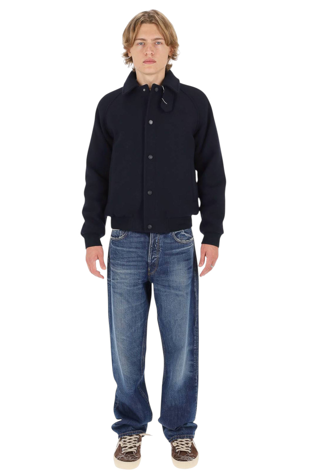 Camplin Giubbotto college in lana anti acqua mod. Letter LETTER UNITO-S BN 