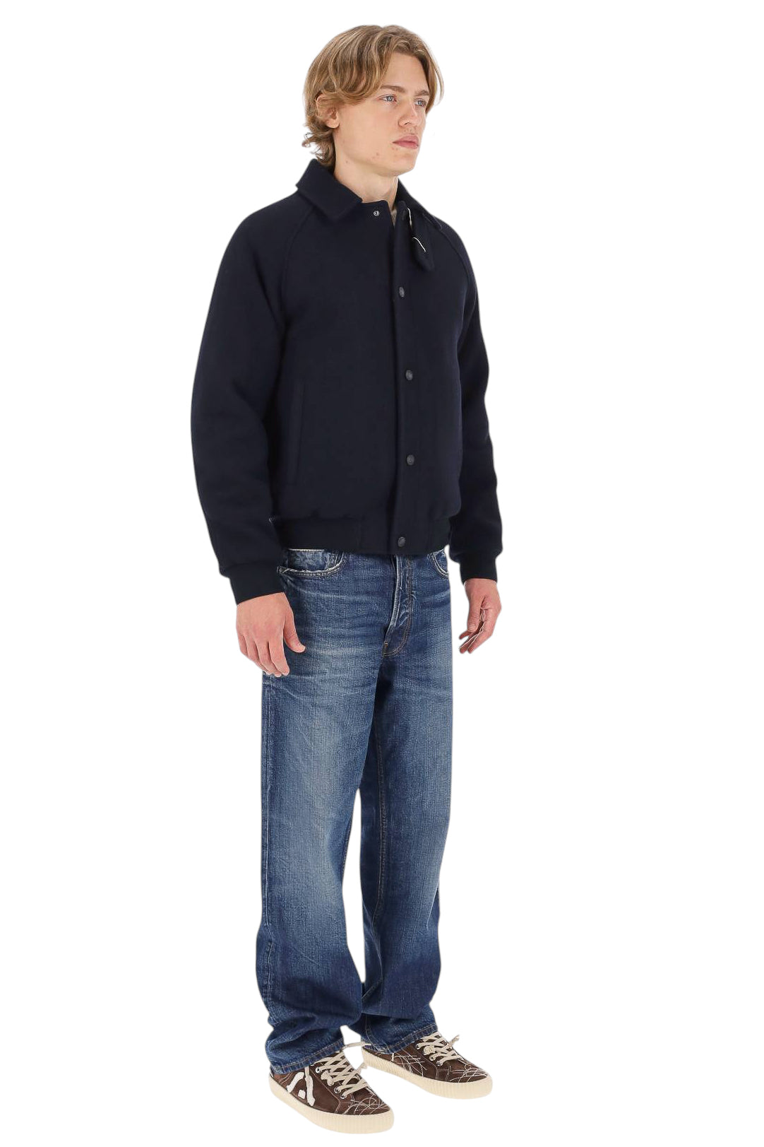 Camplin Giubbotto college in lana anti acqua mod. Letter LETTER UNITO-S BN 