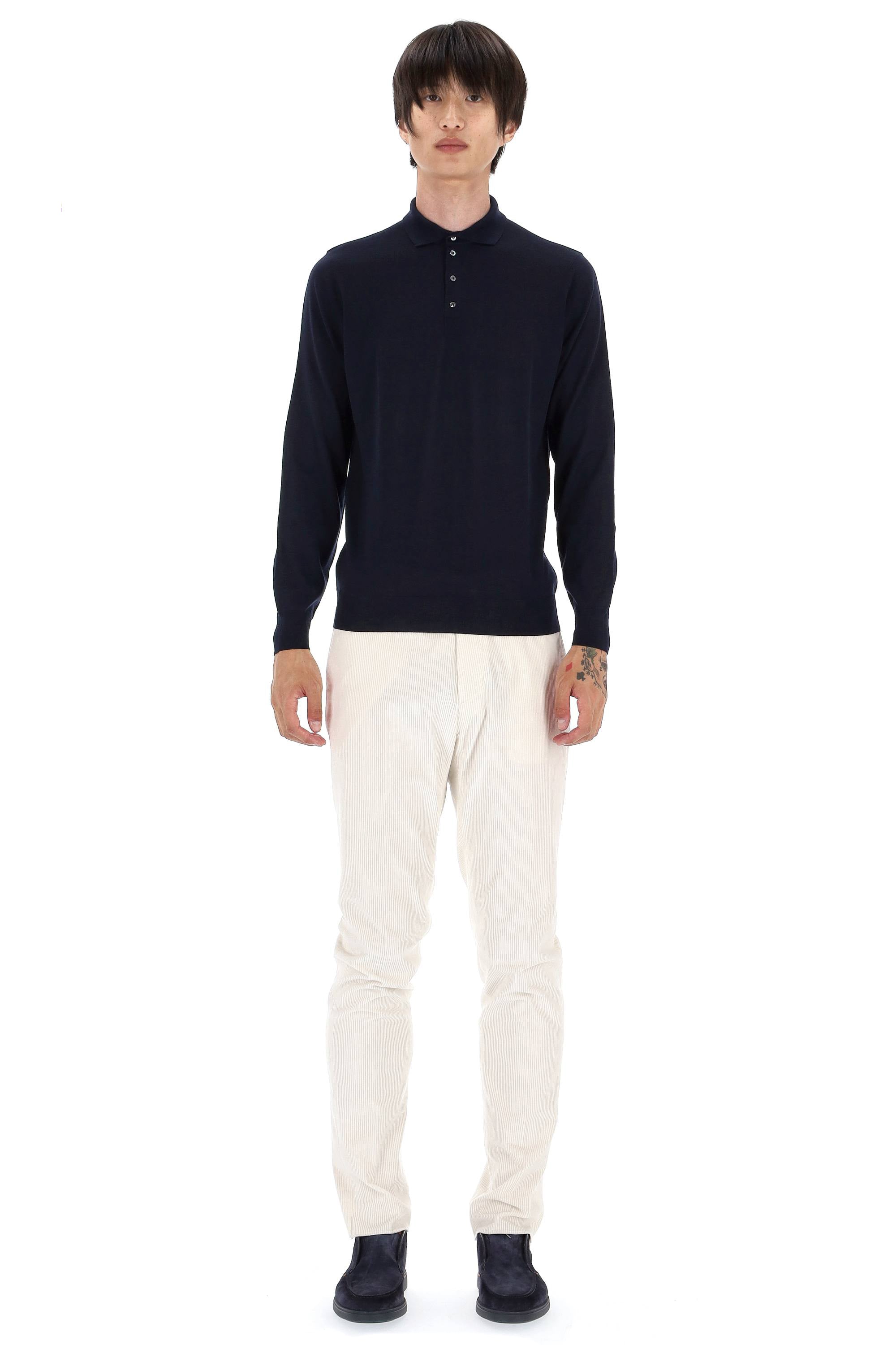 Drumohr Polo in lana extrafine super 140's D0D145L-2 790 