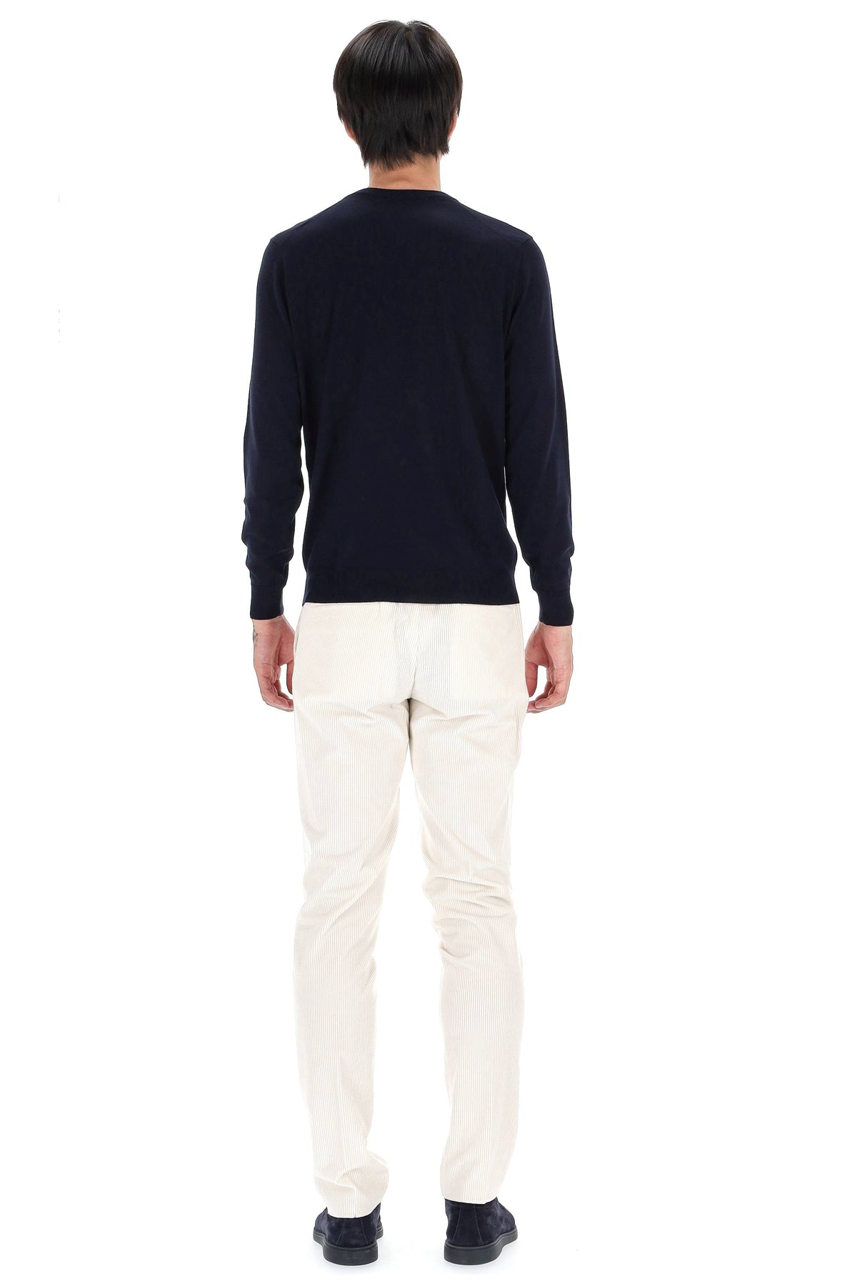 Drumohr Maglia scollo V in lana super 140's D0D481L 790 