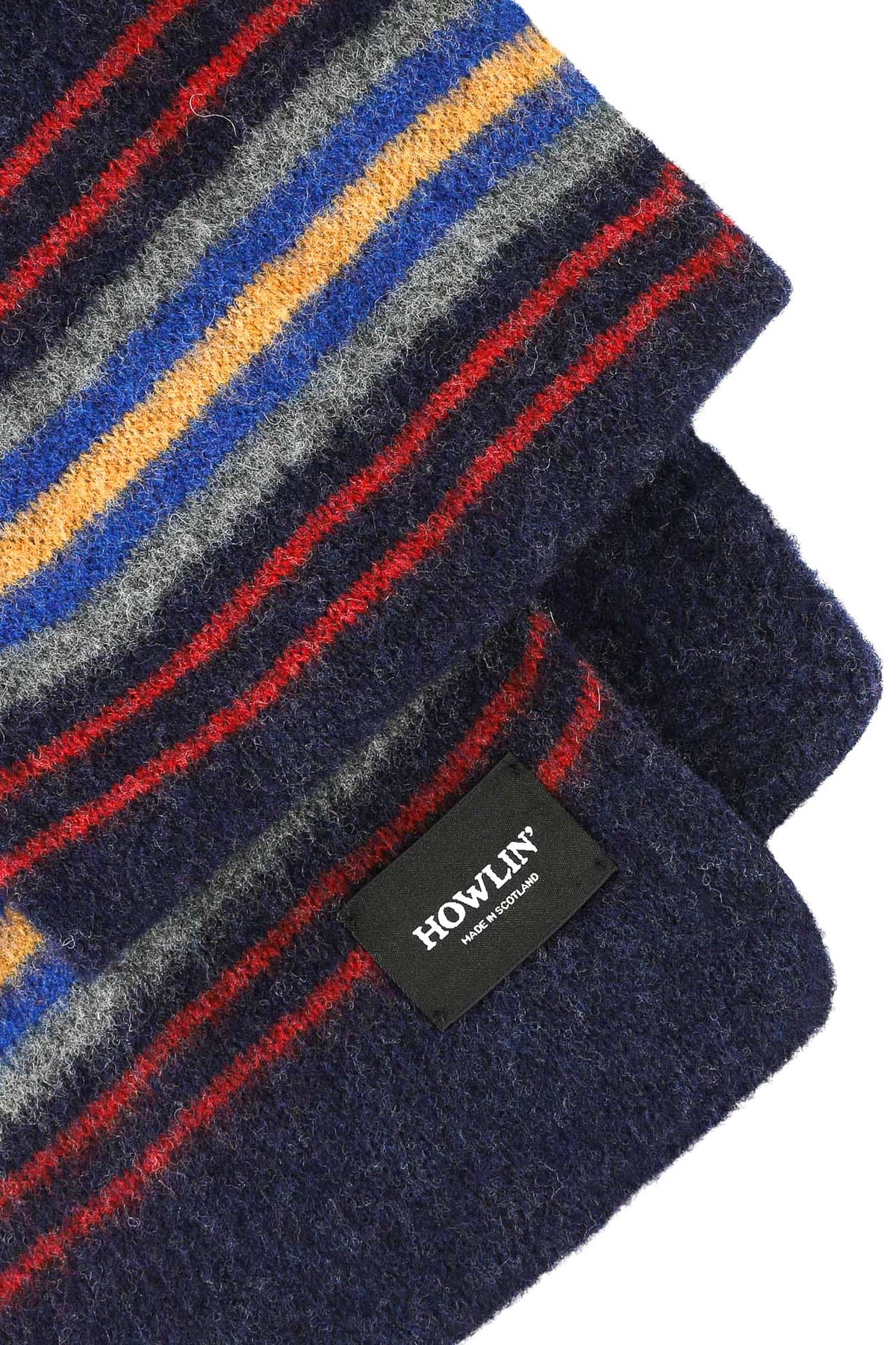 Howlin' Sciarpa in lana shetland a righe COLLEGE FUN SCARF NAVY 