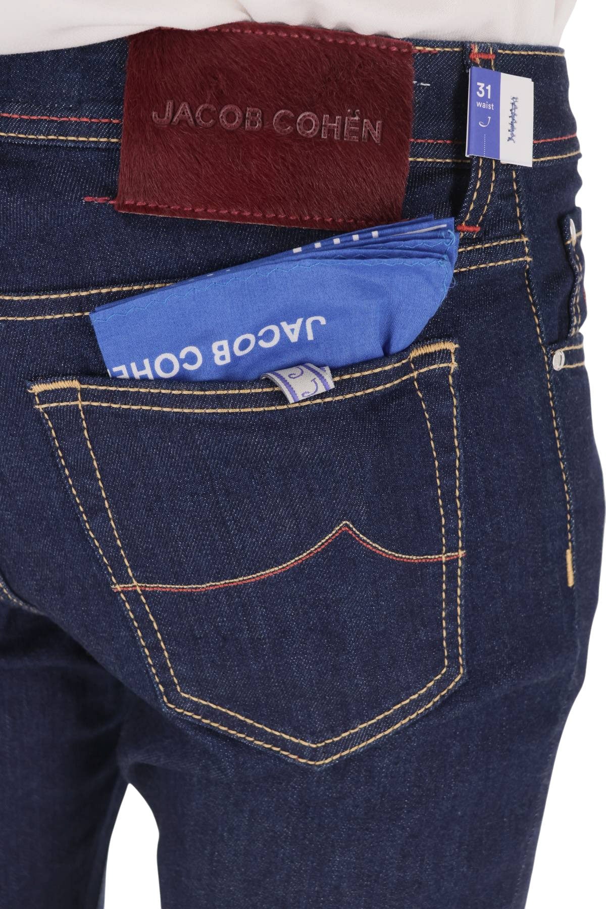 Jacob Cohen Jeans in cotone comfort etichetta cavallino rosso Bard fit JUX_QX004 001 S3623 BARD 100D 
