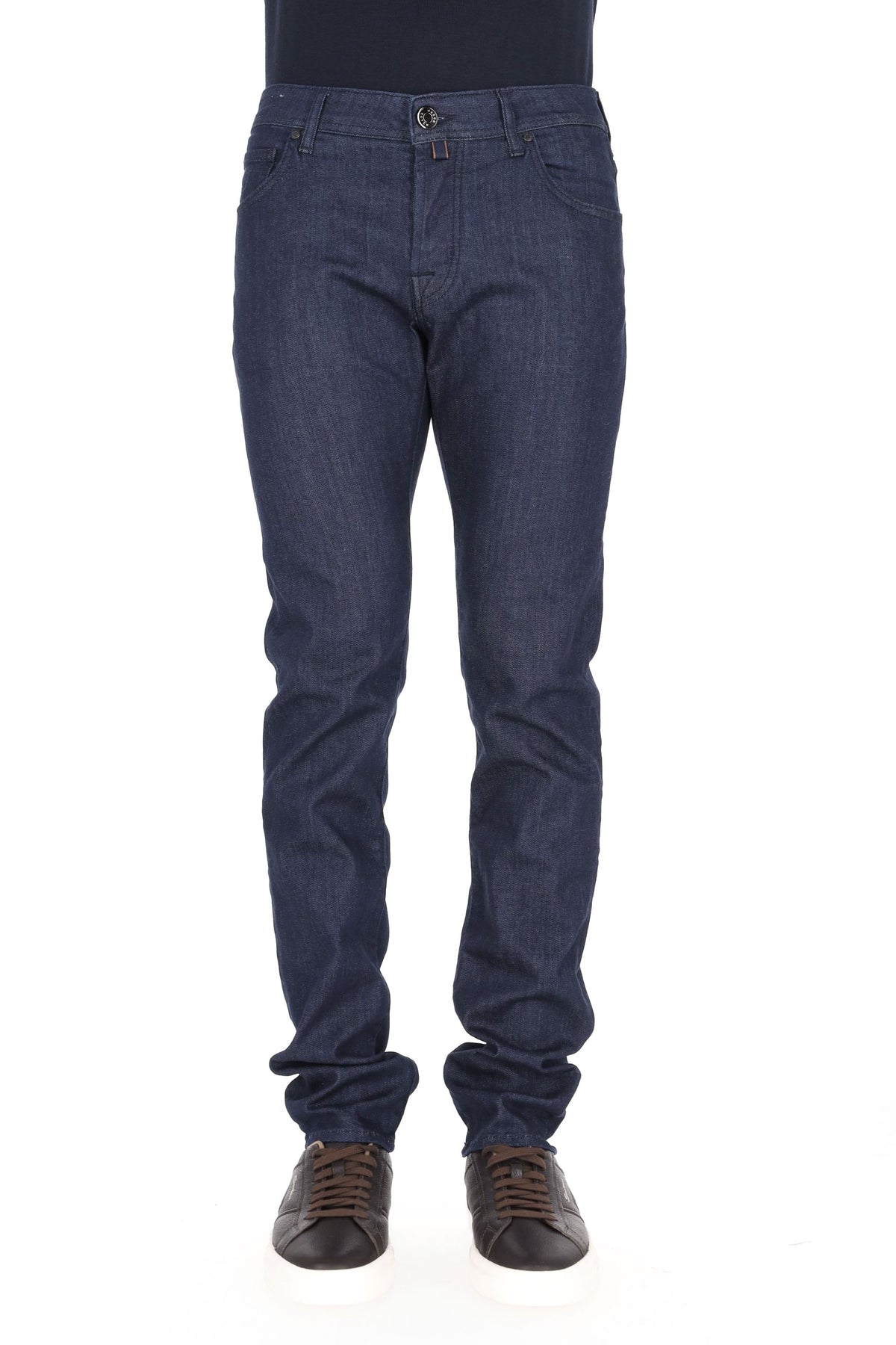 Jacob Cohen Jeans scuro in cotone comfort etichetta cavallino blu Nick fit JUX_QX006 N34 S3623/2 NICK 100D 