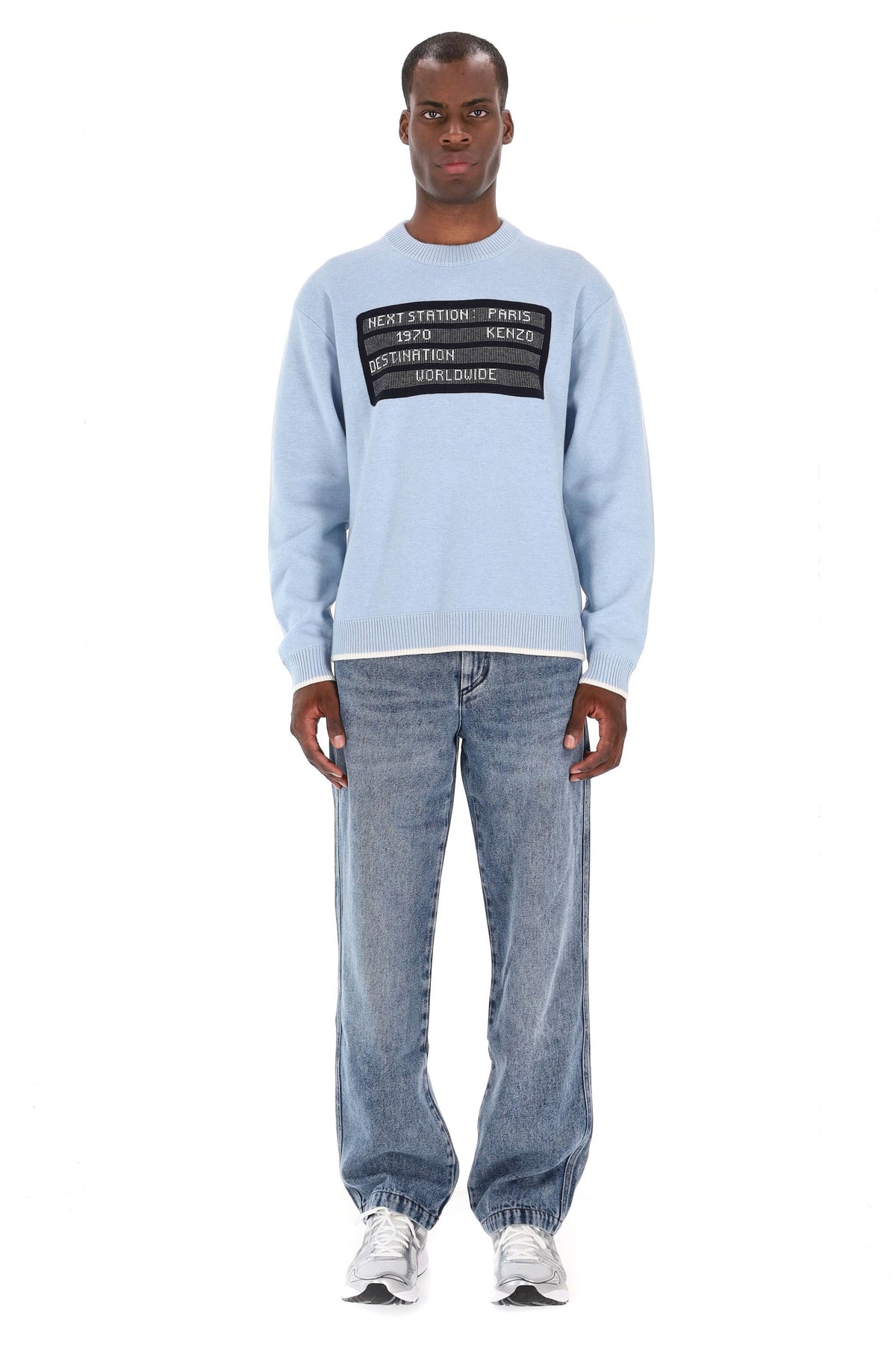 Kenzo Maglia girocollo in misto lana City jumper FF65PU7473CE 64 