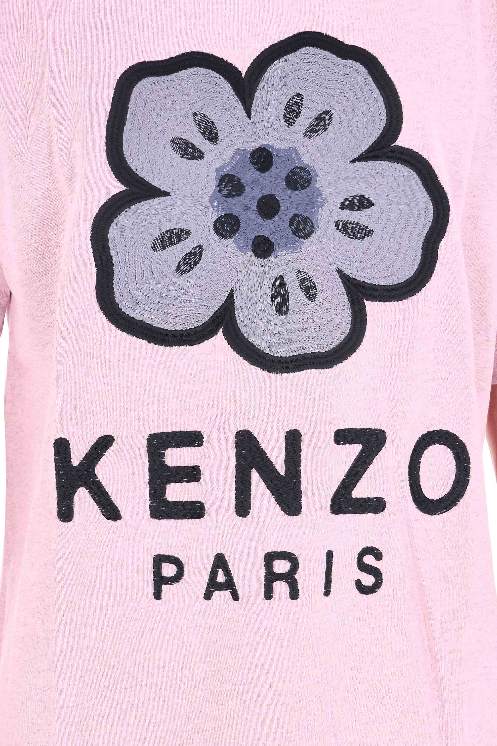 Kenzo T-shirt in cotone boke flower ricamato FF65TS4574SI 30 