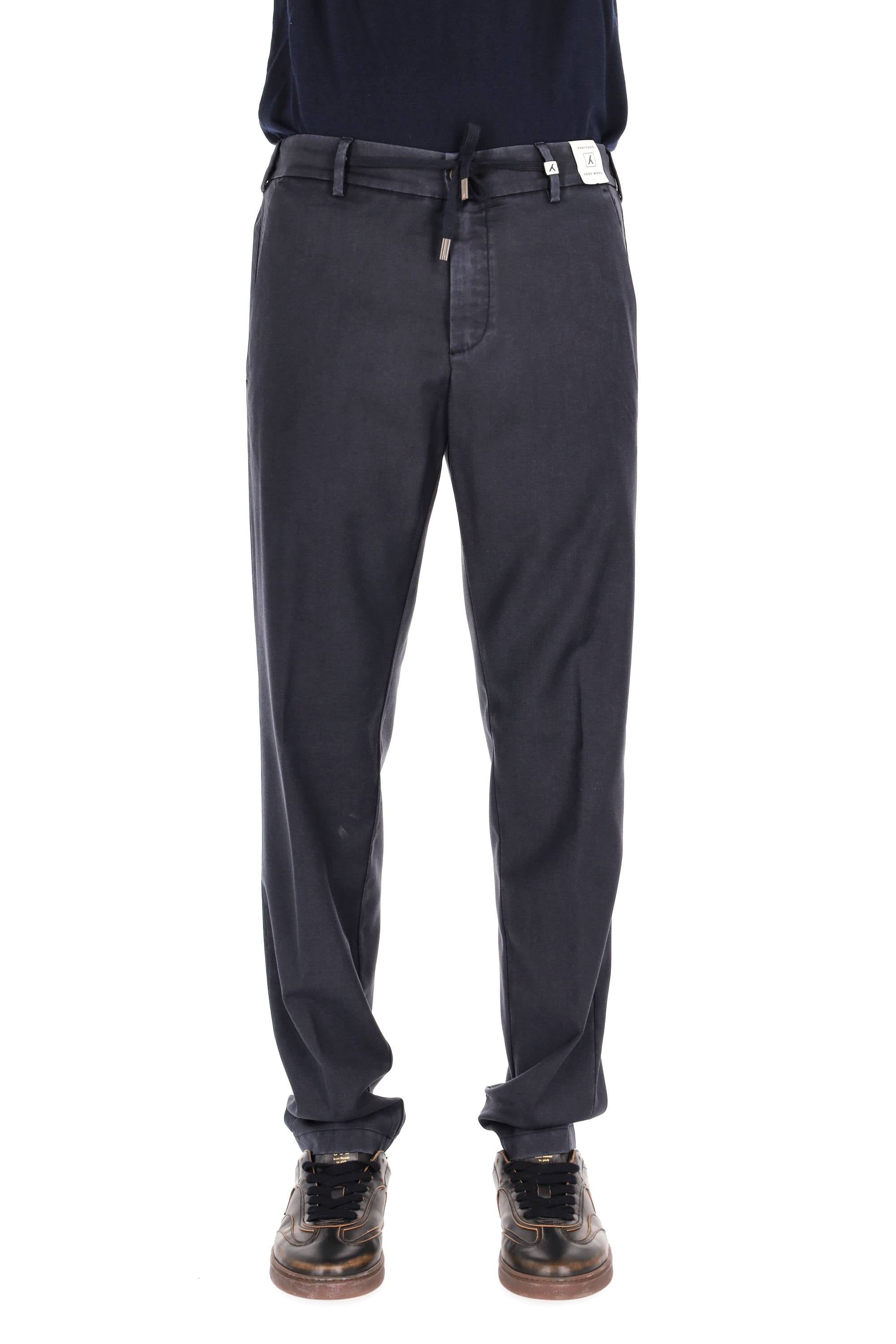 Myths Pantalone delavé in lana-cashmere con coulisse 25WM12L 99 037 