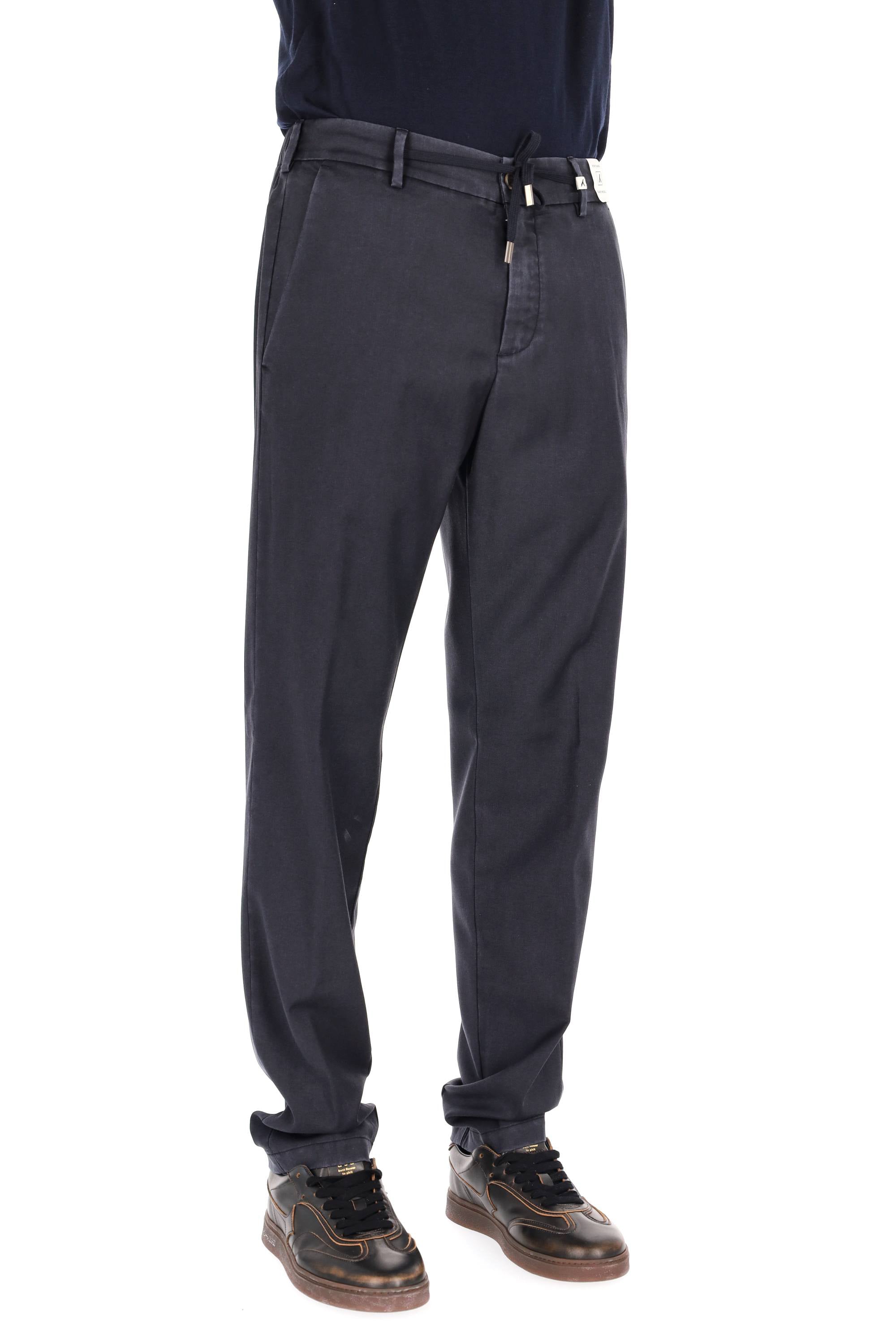 Myths Pantalone delavé in lana-cashmere con coulisse 25WM12L 99 037 