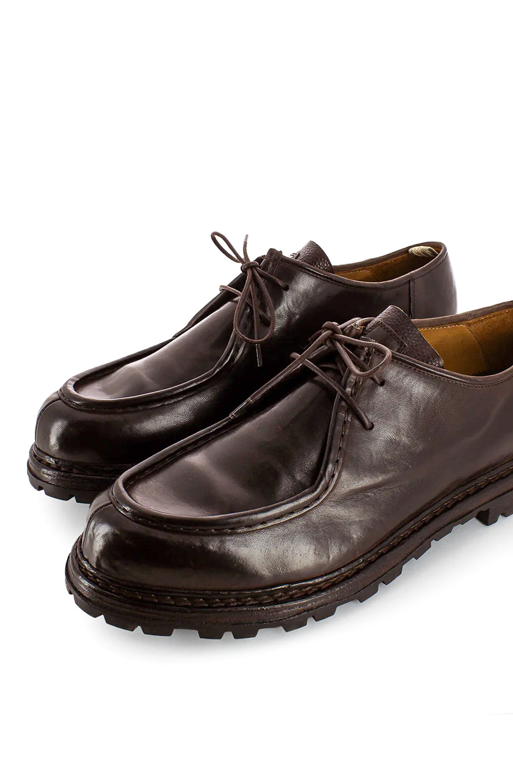 Officine Creative Scarpa allacciata in pelle fondo cuoio OCUVOLC009CHIC1D272 T.MORO 25 