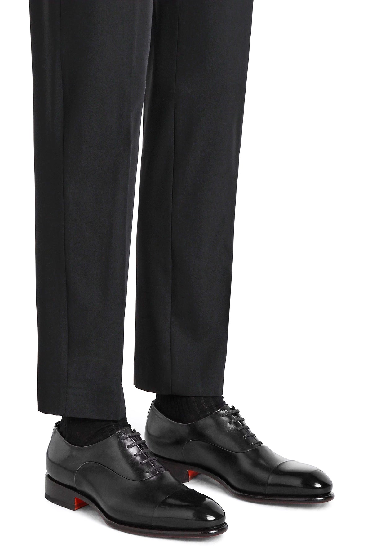 Santoni Scarpa stringata oxford in pelle anticata mod. Isaac MCCR12621MC1HVVD N01 