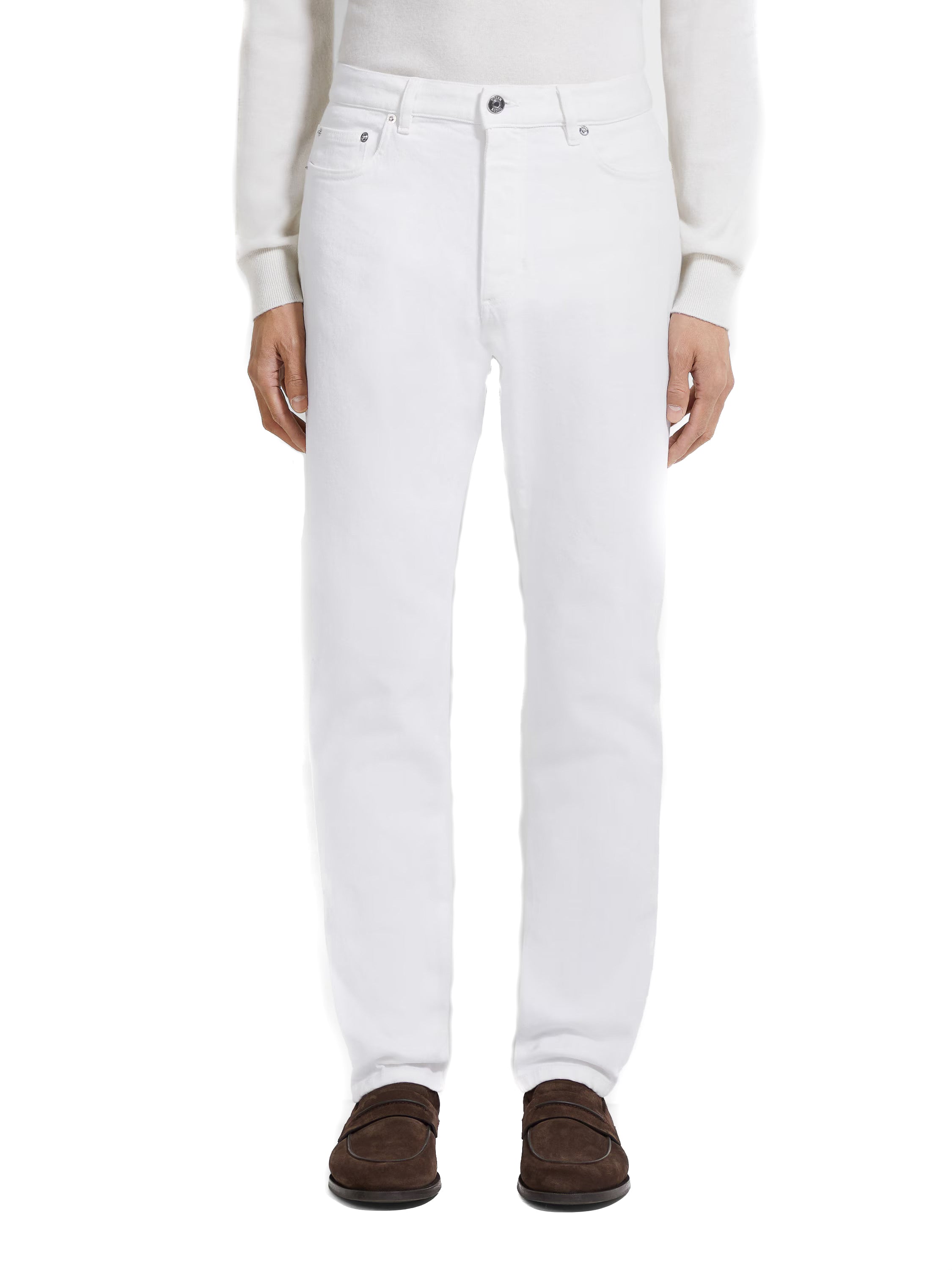 Zegna Jeans bianco comfort Roccia E8I81 CITY 100 