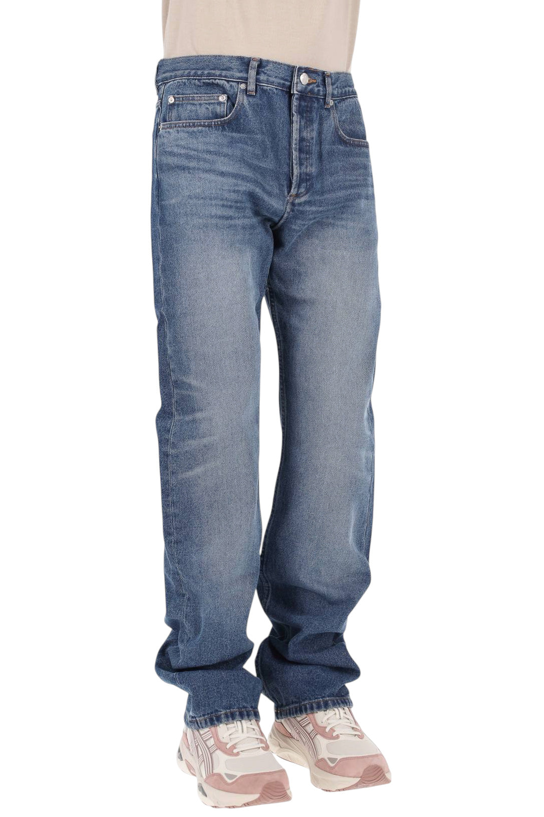 A.P.C. Jeans Rescue in denim di cotone COHAD H09010 IAL-INDIGO DELAVE 