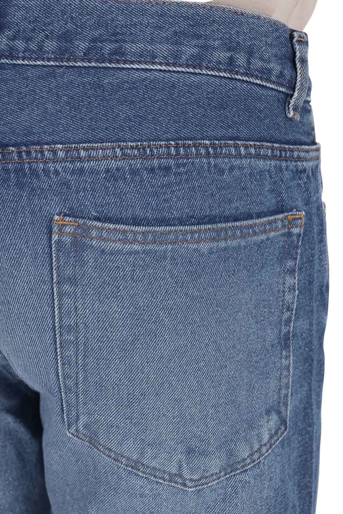 A.P.C. Jeans Rescue in denim di cotone COHAD H09010 IAL-INDIGO DELAVE 
