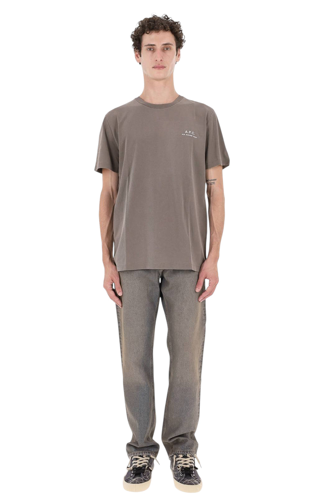 A.P.C. T-shirt Gabby in cotone COHBS M26478 LAC-GRIS TAHITI 