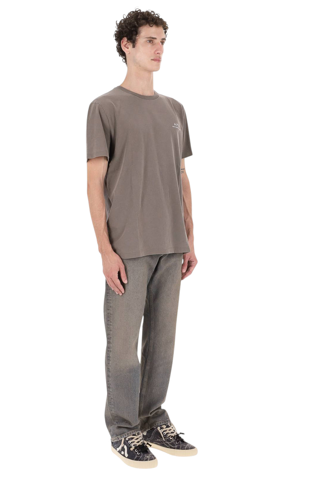A.P.C. T-shirt Gabby in cotone COHBS M26478 LAC-GRIS TAHITI 