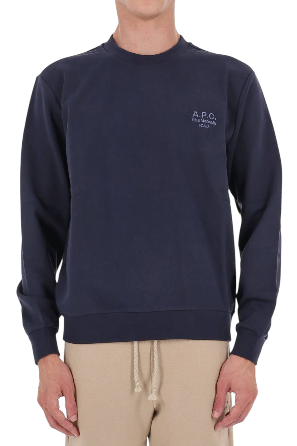 A.P.C. Felpa Rue Madame in cotone COHGR M27913 TIH-MARINE/BLEU 