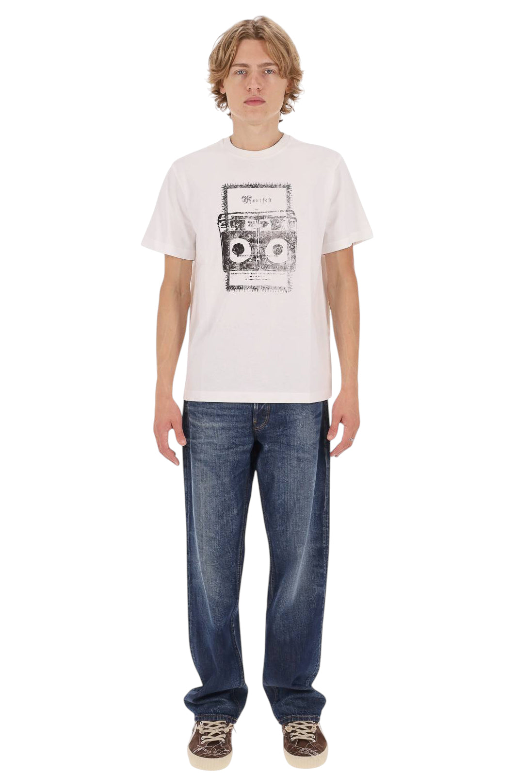 A.P.C. T-shirt Manifest in cotone COHST M26491 AAB-BLANC 