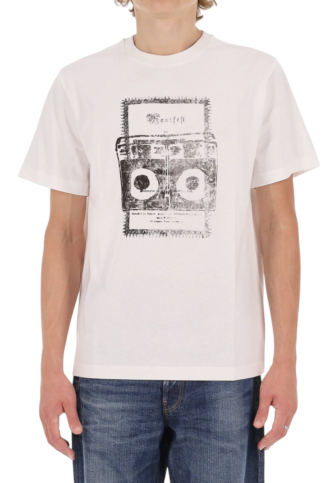A.P.C. T-shirt Manifest in cotone COHST M26491 AAB-BLANC 