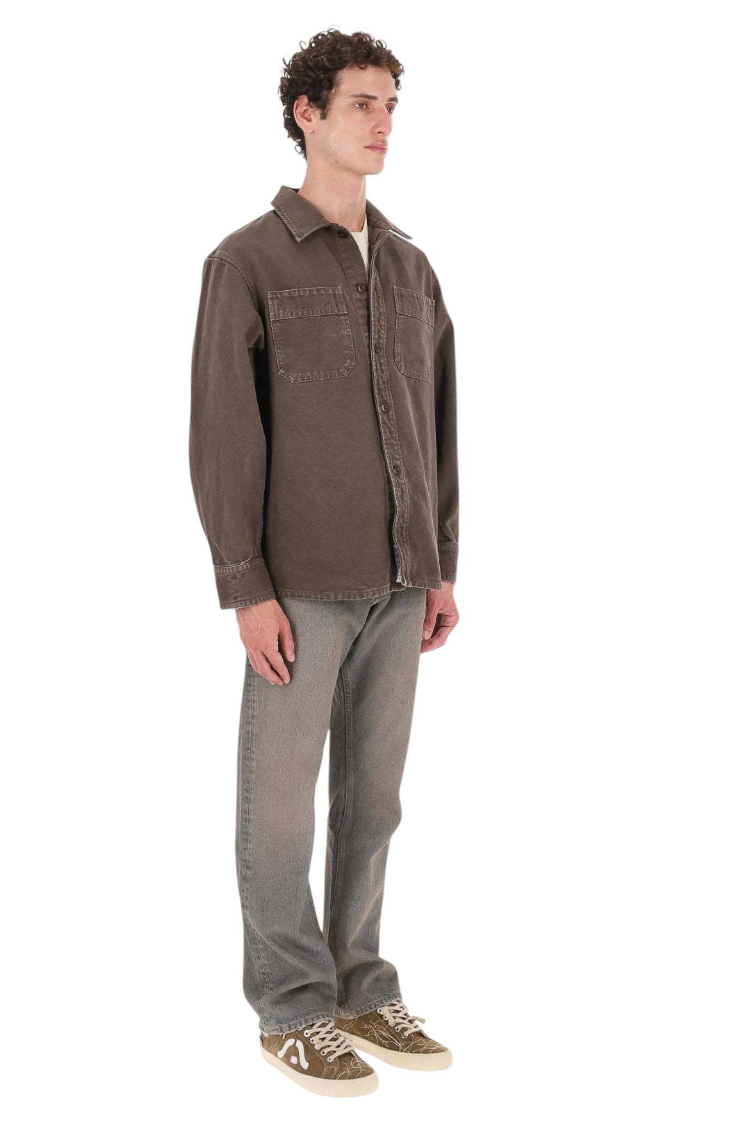 A.P.C. Overshirt Noah in cotone COHTC H32104/2 CAA-MARRON 