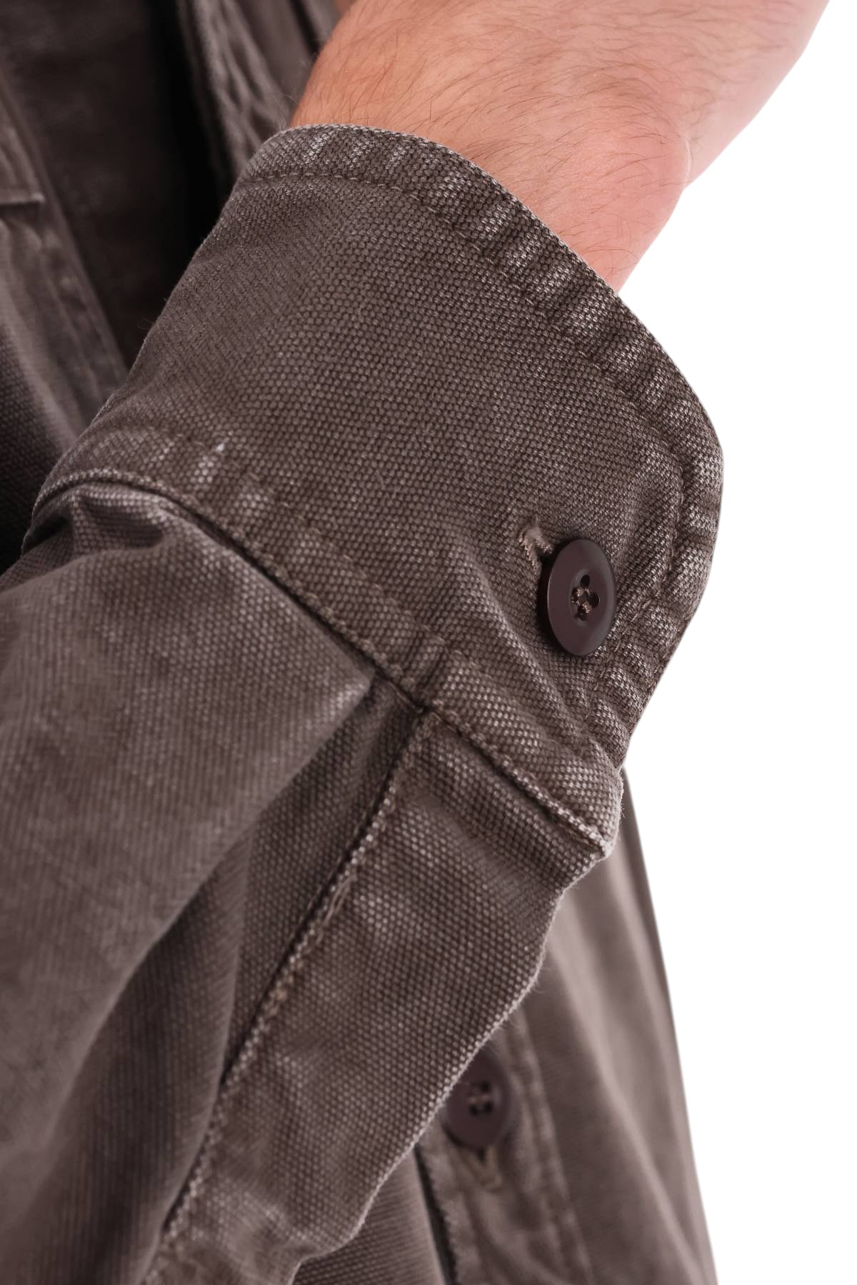 A.P.C. Overshirt Noah in cotone COHTC H32104/2 CAA-MARRON 