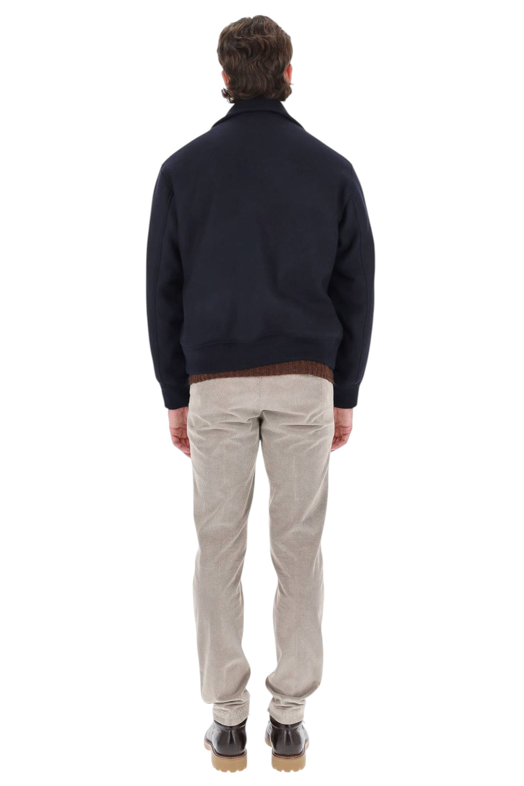 A.P.C. Giubbotto Charlie in panno di lana vergine WVBEB H32125 IAK-DARK NAVY 
