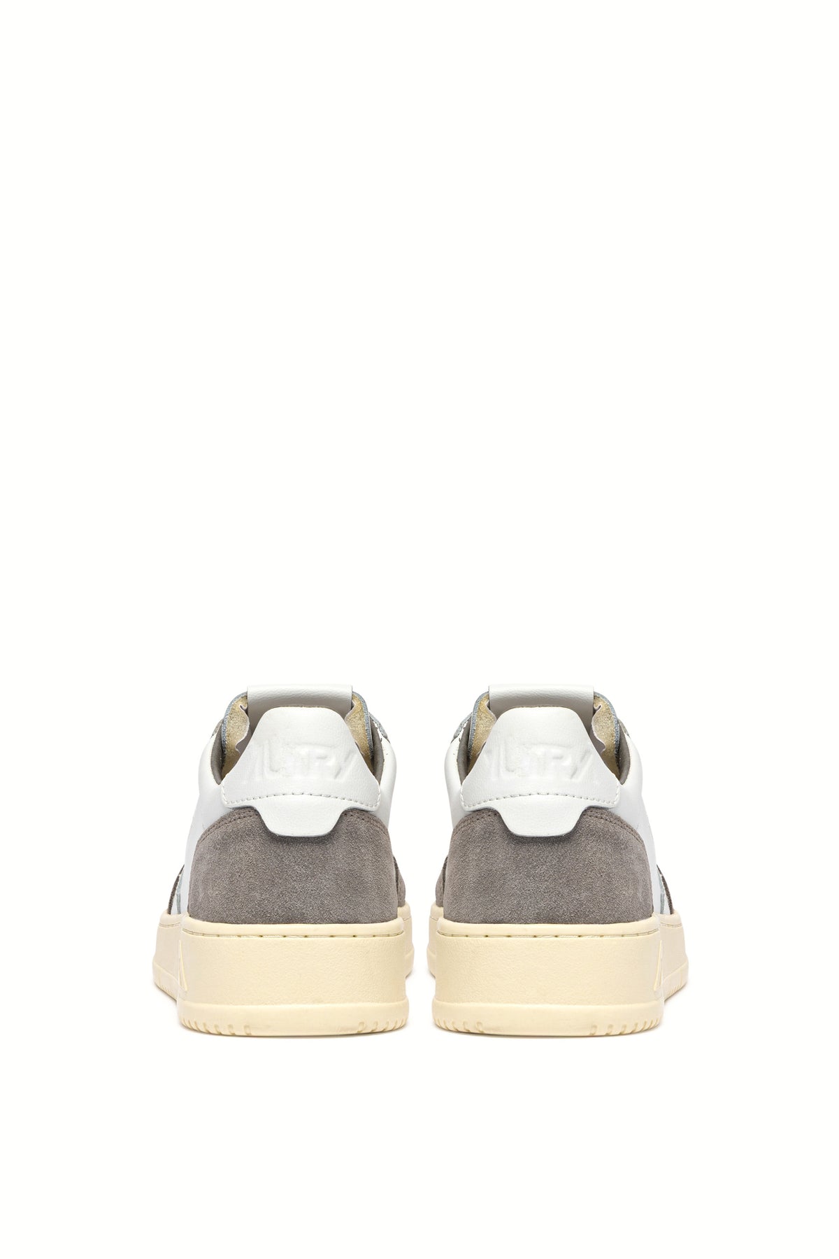 Autry Sneaker Medalist uomo in pelle morbida e camoscio bianco/Cemento AULM FT15 WHT/CEMENTO 