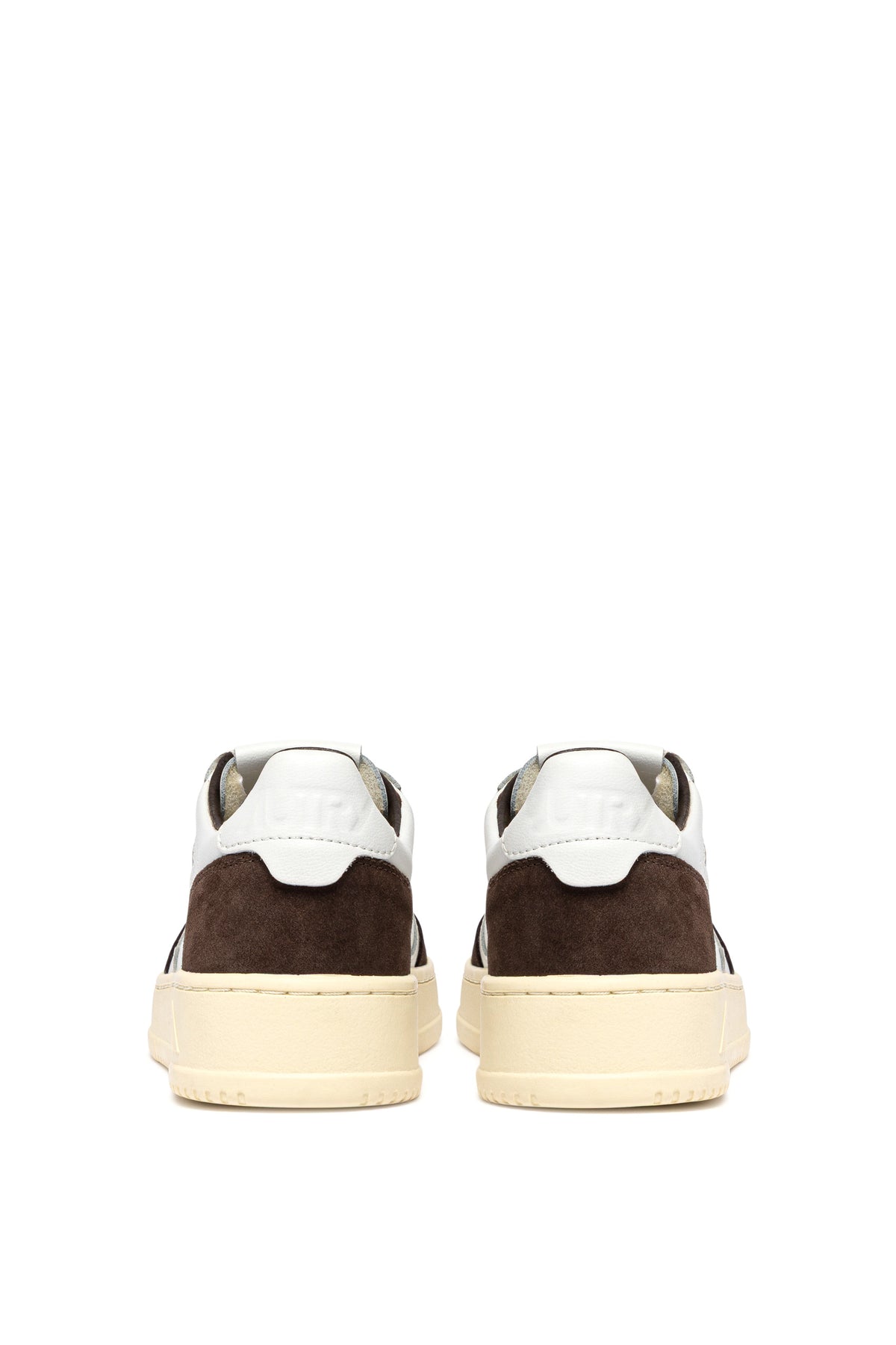 Autry Sneaker Medalist uomo in pelle morbida e camoscio bianco/Mogano AULM FT19 WHT/MOGANO 