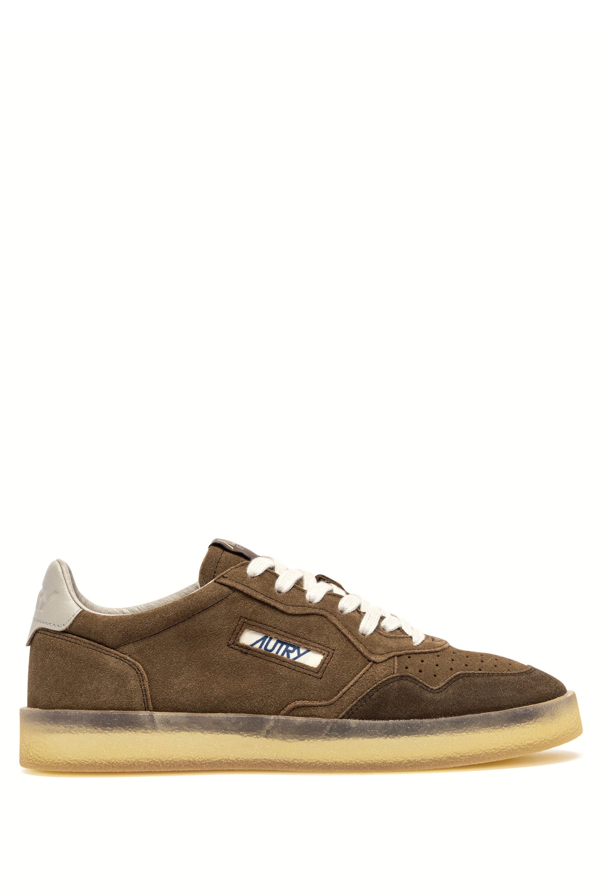 Autry Sneaker Medalist in camoscio Cigar/Feather Gray con suola traslucida AULM HQ05 SIGAR/FTGRAY 