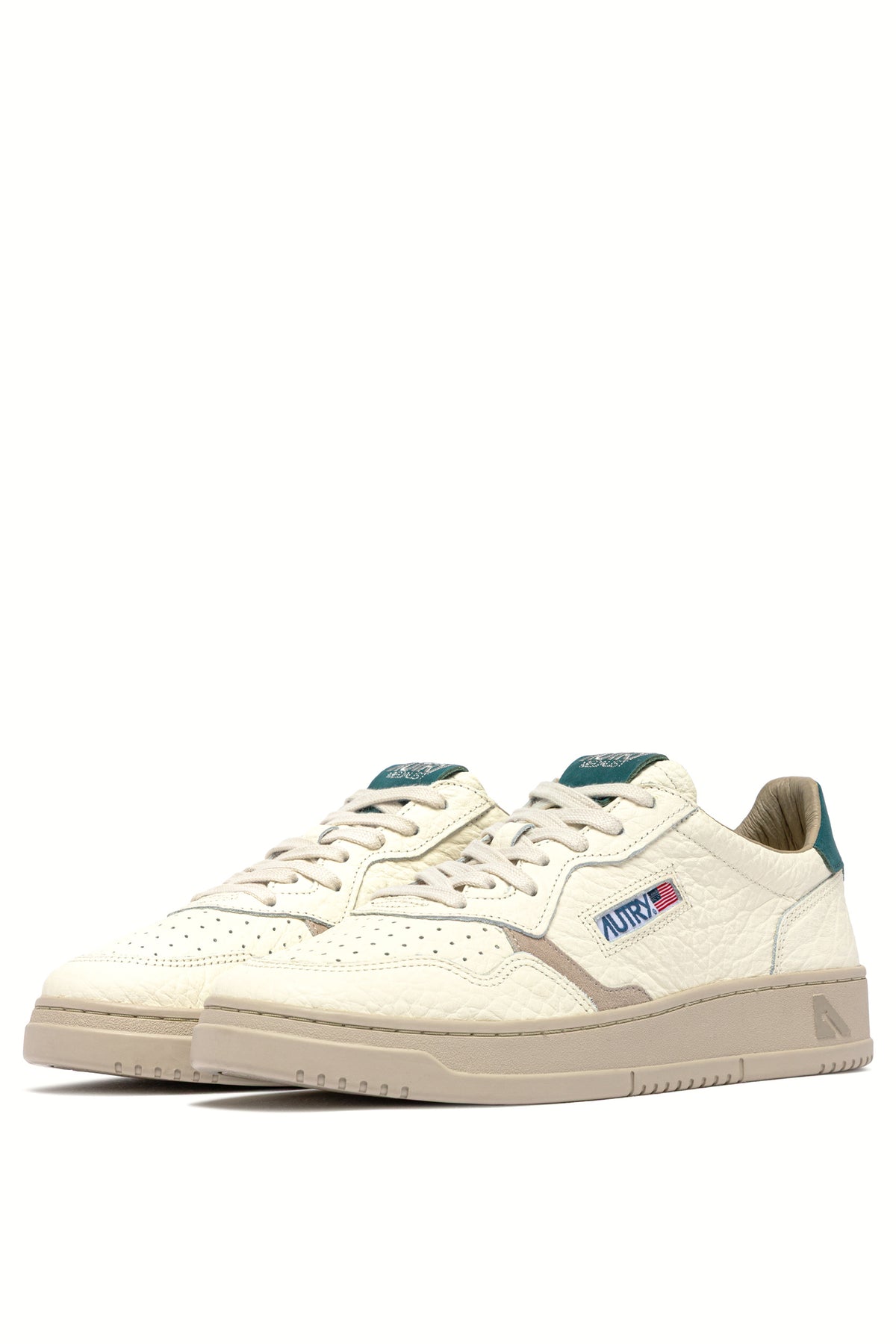 Autry Sneaker Medalist in pelle- nabuck-camoscio Dark Sea/Feather Gray AULM NE18 DARKSEA/FEATGRAY 