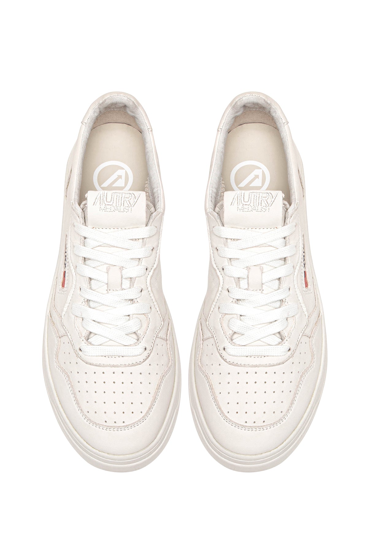 Autry Sneaker Medalist in pelle di capra total white AULM SG10 WHITE 
