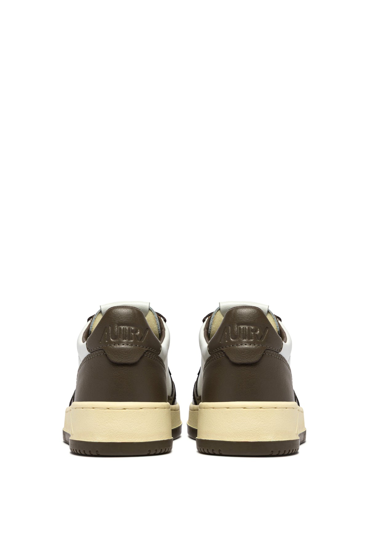 Autry Sneaker Medalist bicolore in pelle bianco/Chocolate AULM WB68 WHT/CHOCO 