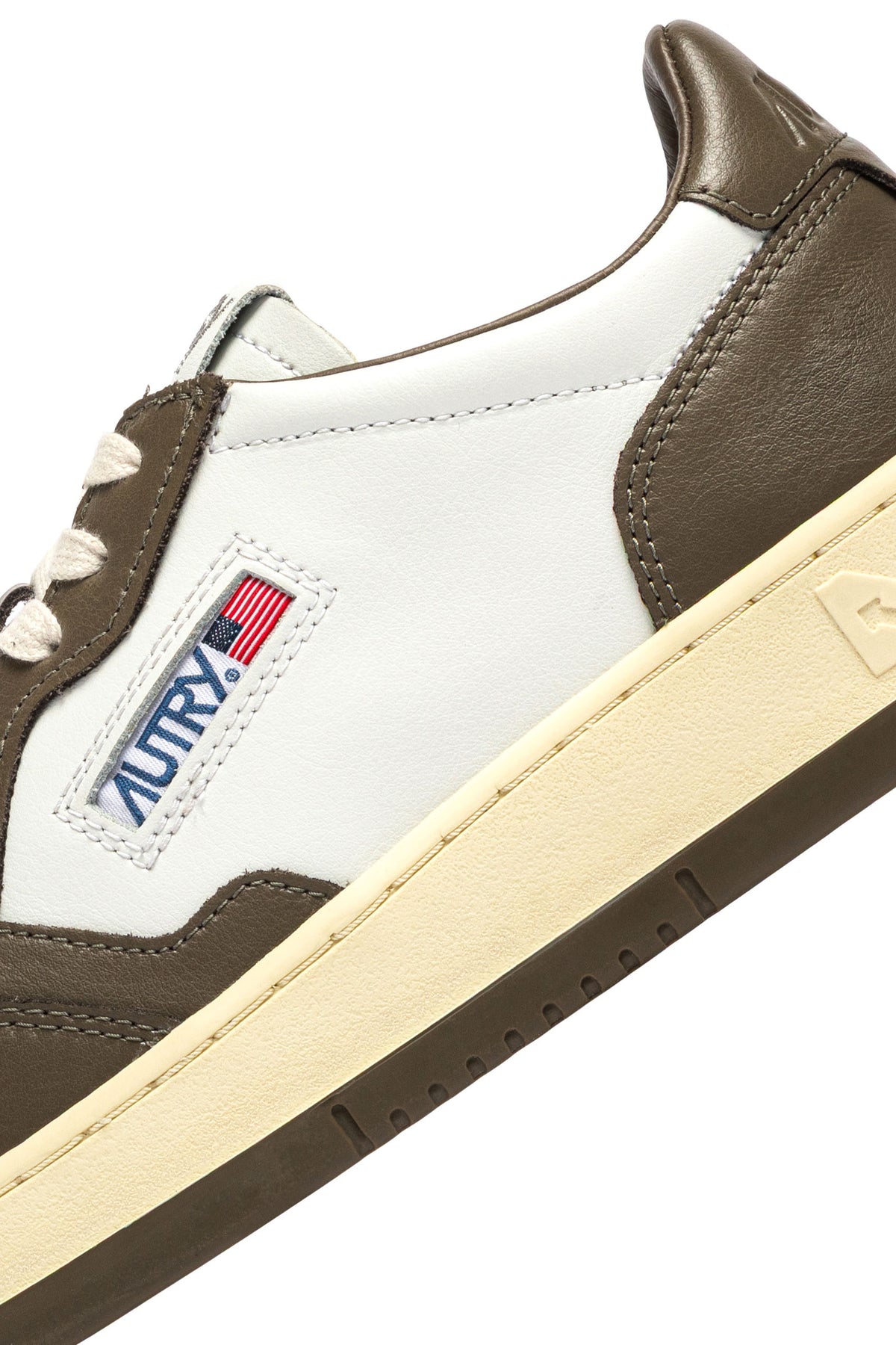 Autry Sneaker Medalist bicolore in pelle bianco/Chocolate AULM WB68 WHT/CHOCO 