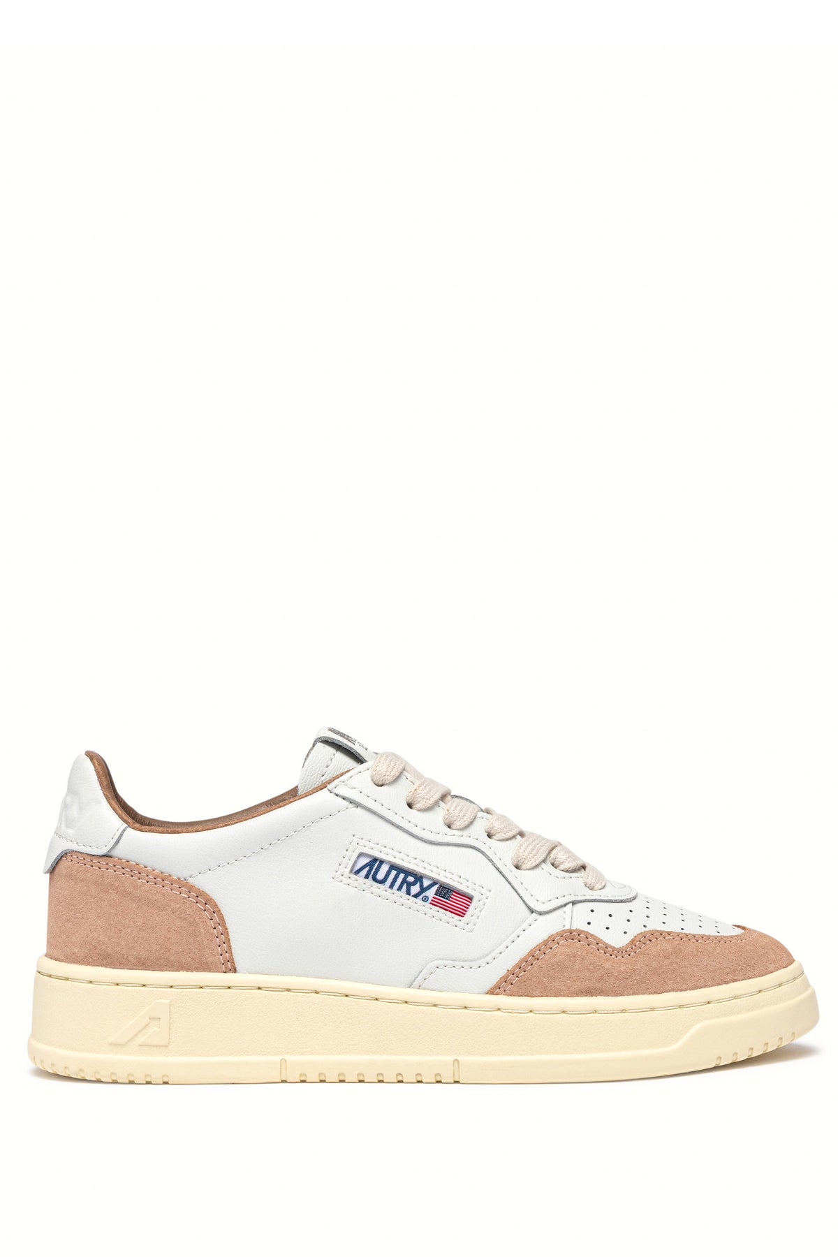 Autry Sneaker Medalist donna in pelle morbida e camoscio bianco/Phard AULW FT16 WHT/PHARD 