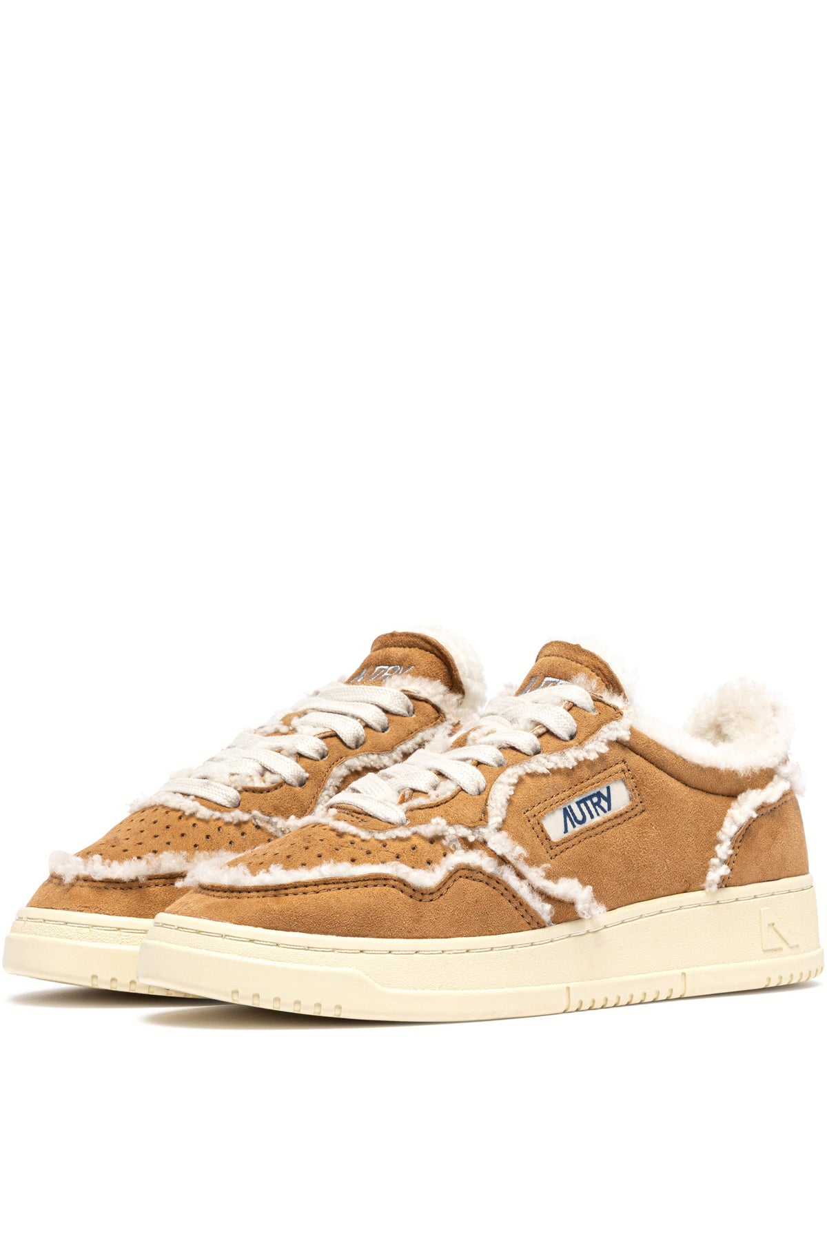 Autry Sneaker Medalist donna in camoscio Cognac con interno in montone AULW GX01 COGNAC 