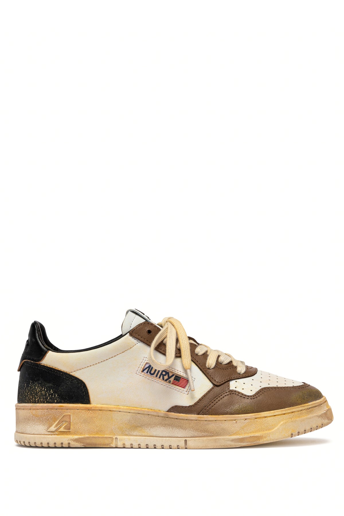 Autry Sneaker SuperVintage bicolore in pelle AVLM SV60 WHT/MALTMAL 