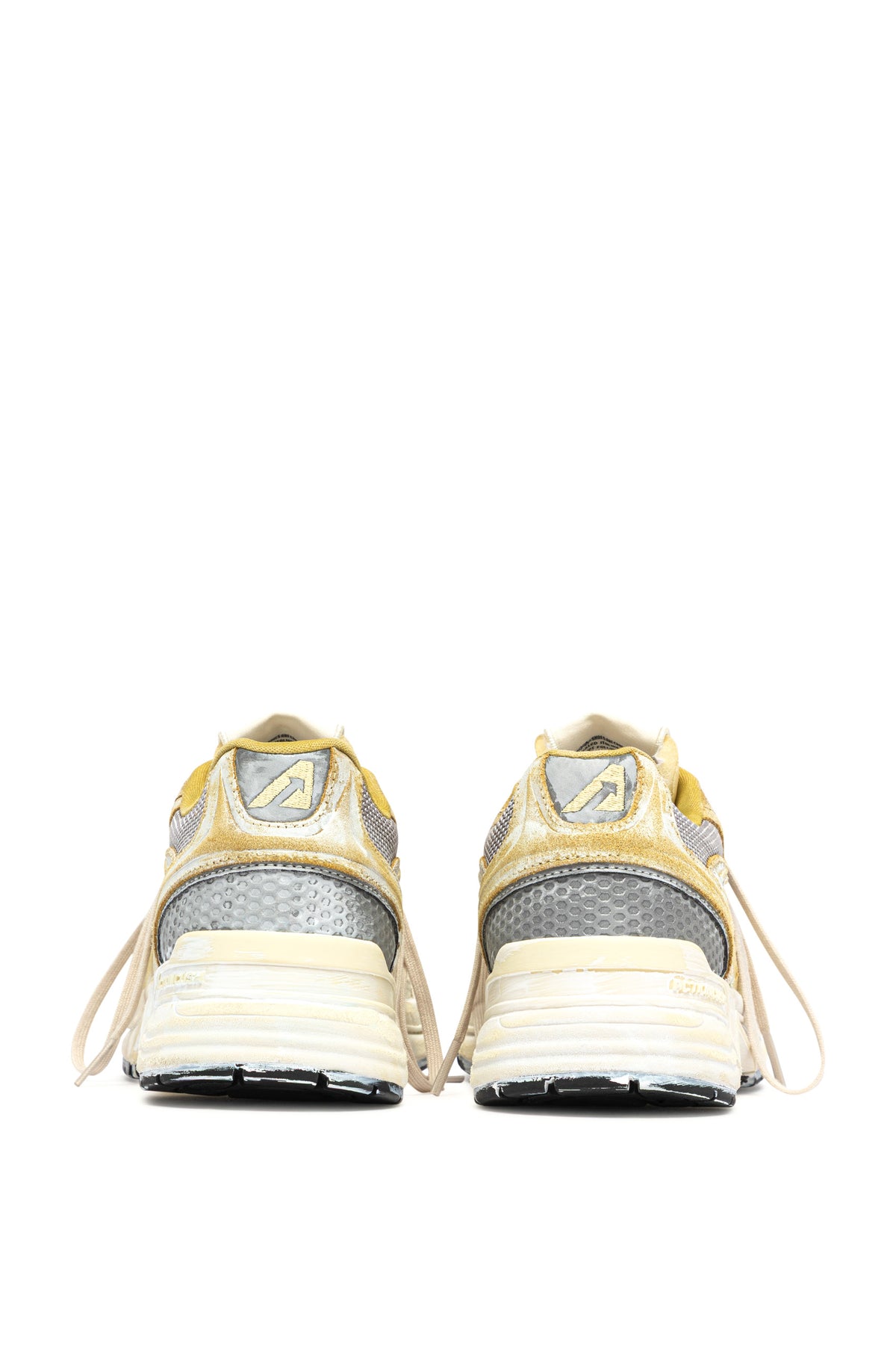 Autry Sneaker Hyperway SuperVintage donna in camoscio e mesh Yellow/Silver HVLW JB03 YELLOW/SILV 