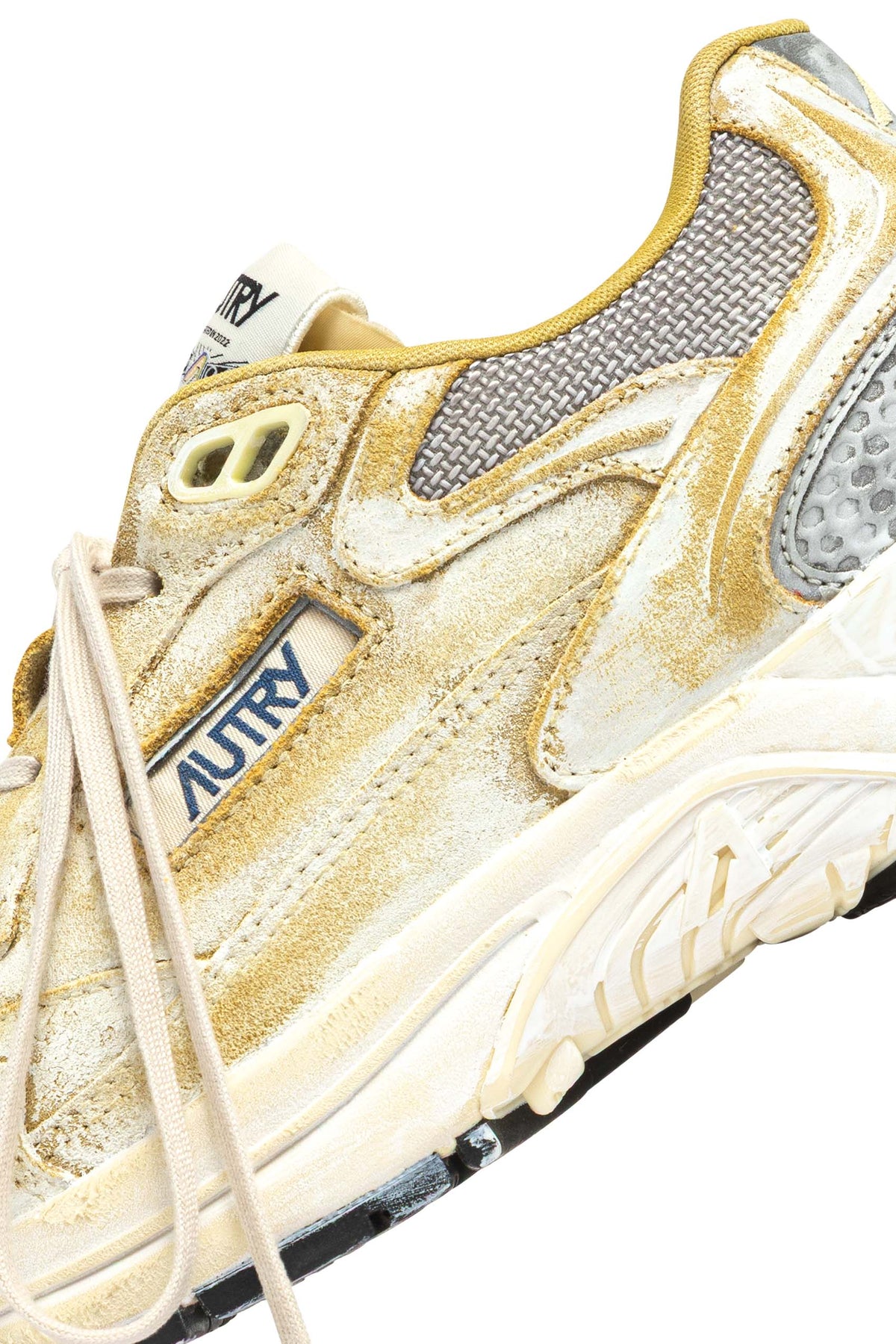 Autry Sneaker Hyperway SuperVintage donna in camoscio e mesh Yellow/Silver HVLW JB03 YELLOW/SILV 