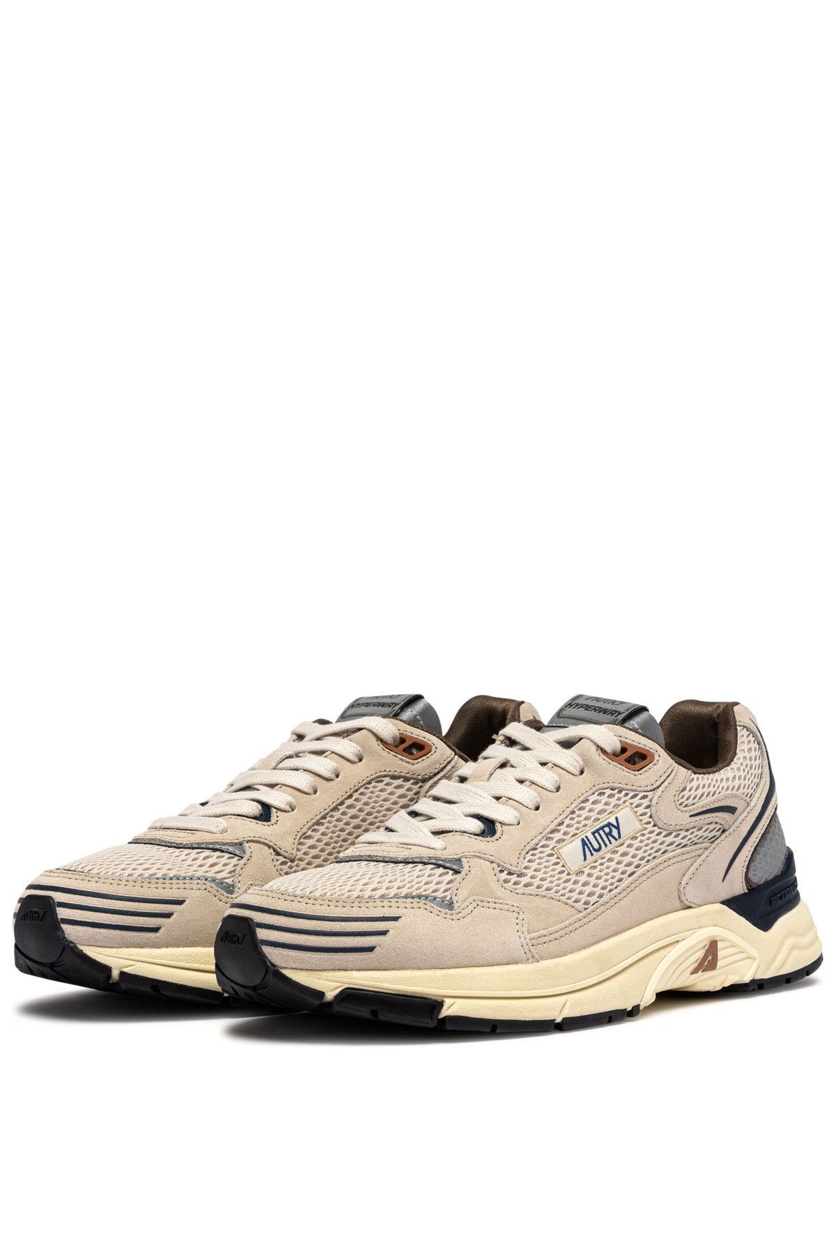Autry Sneaker Hyperway uomo in camoscio e mesh Sand/Space Blue HYLM CI05 SAND/SPABL 