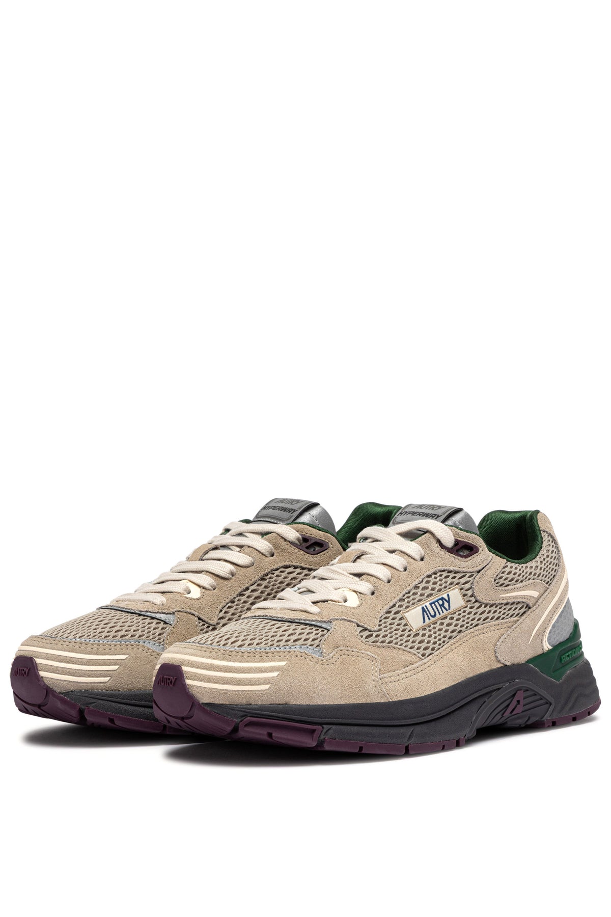 Autry Sneaker Hyperway in camoscio e mesh Biscuit/Afterglow HYLM CI07 BISC/AFTGLO 